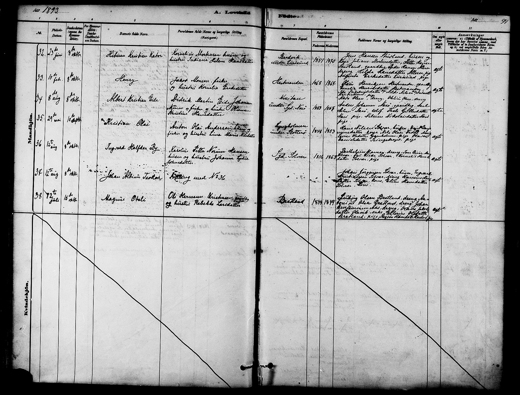 Ministerialprotokoller, klokkerbøker og fødselsregistre - Nordland, AV/SAT-A-1459/839/L0568: Parish register (official) no. 839A05, 1880-1902, p. 97