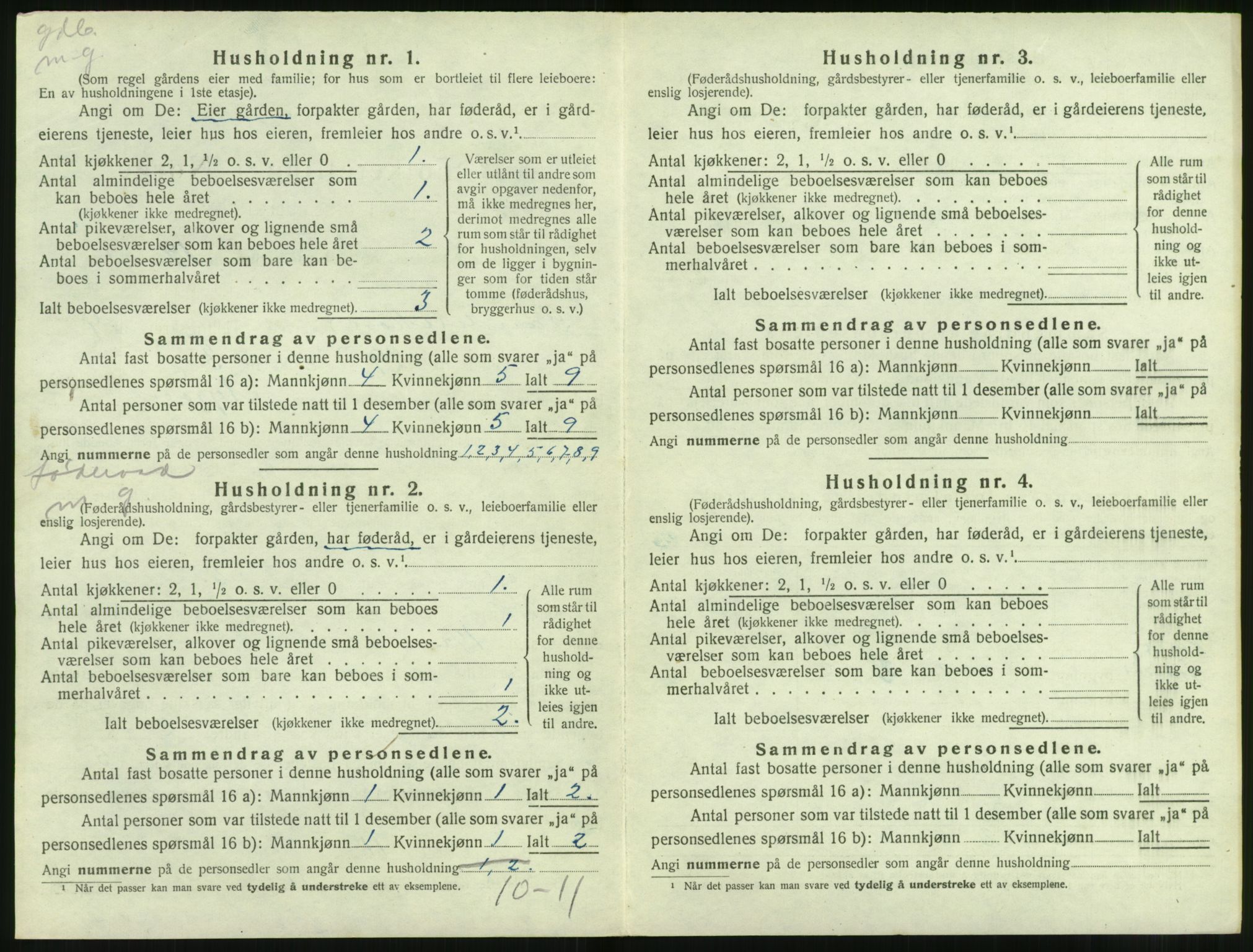 SAT, 1920 census for Sande (MR), 1920, p. 397