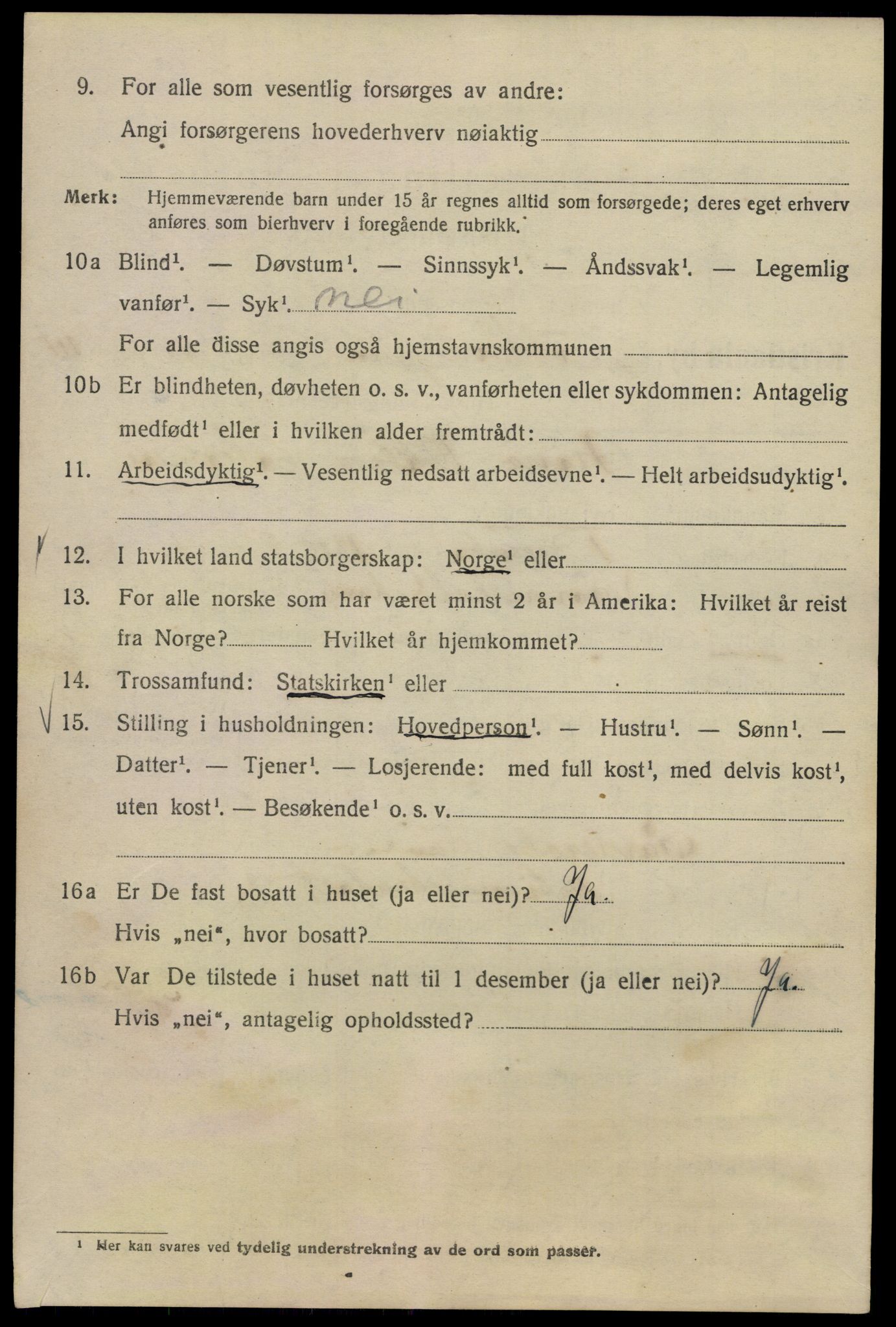 SAO, 1920 census for Kristiania, 1920, p. 588810