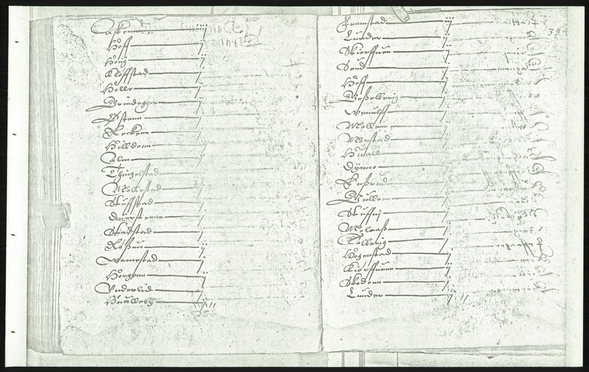 Manuskriptsamlingen, AV/RA-EA-3667/F/L0175e: Kopi av Universitetsbiblioteket, manuskript kvarto nr. 503, Manntall på fulle og halve og ødegårder uti Oslo og Hamar stift anno 1602,V Gudbrandsdalen, Hedmark, Østerdalen, Hadeland, 1602, p. 393b-394a