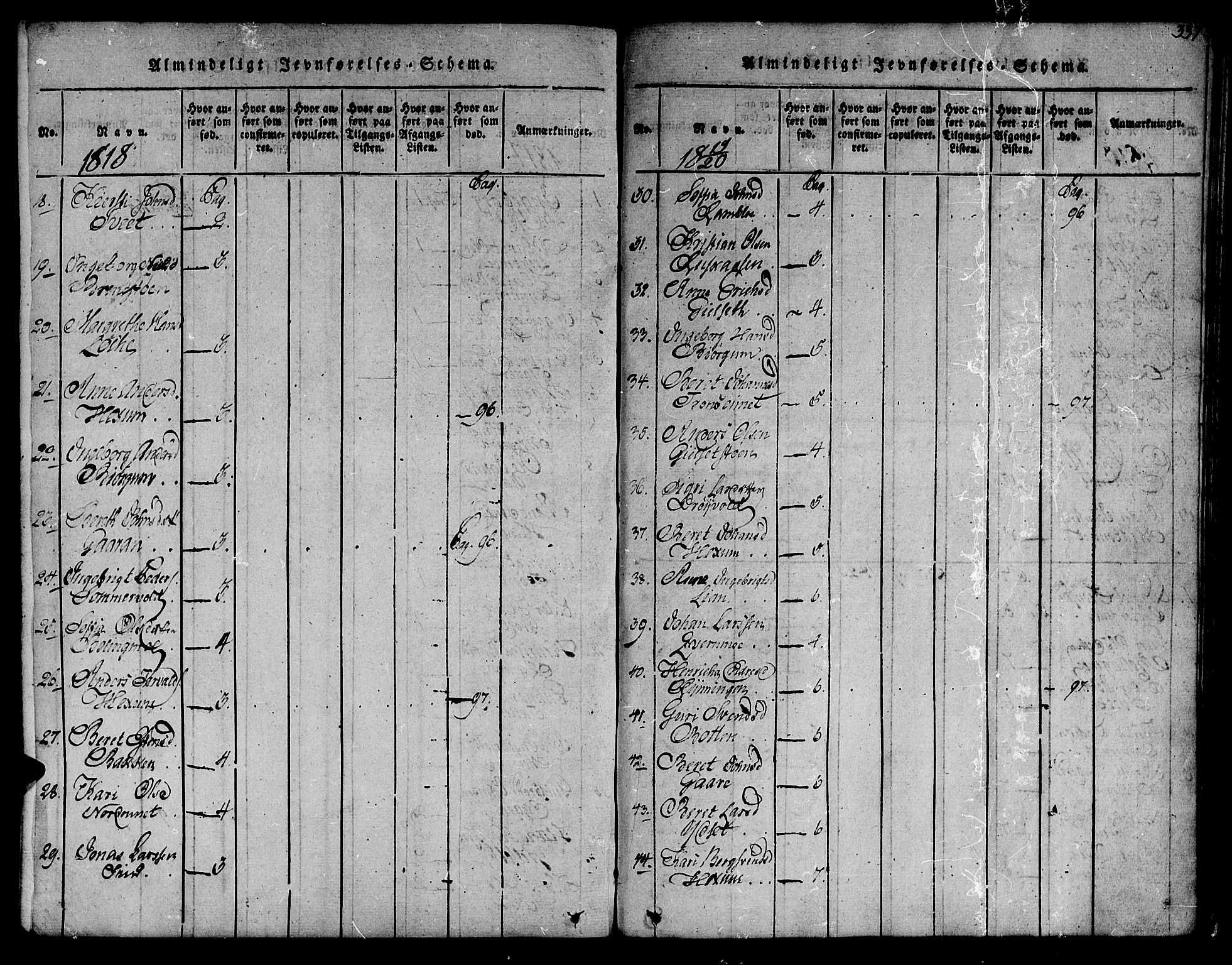 Ministerialprotokoller, klokkerbøker og fødselsregistre - Sør-Trøndelag, SAT/A-1456/685/L0954: Parish register (official) no. 685A03 /1, 1817-1829, p. 337
