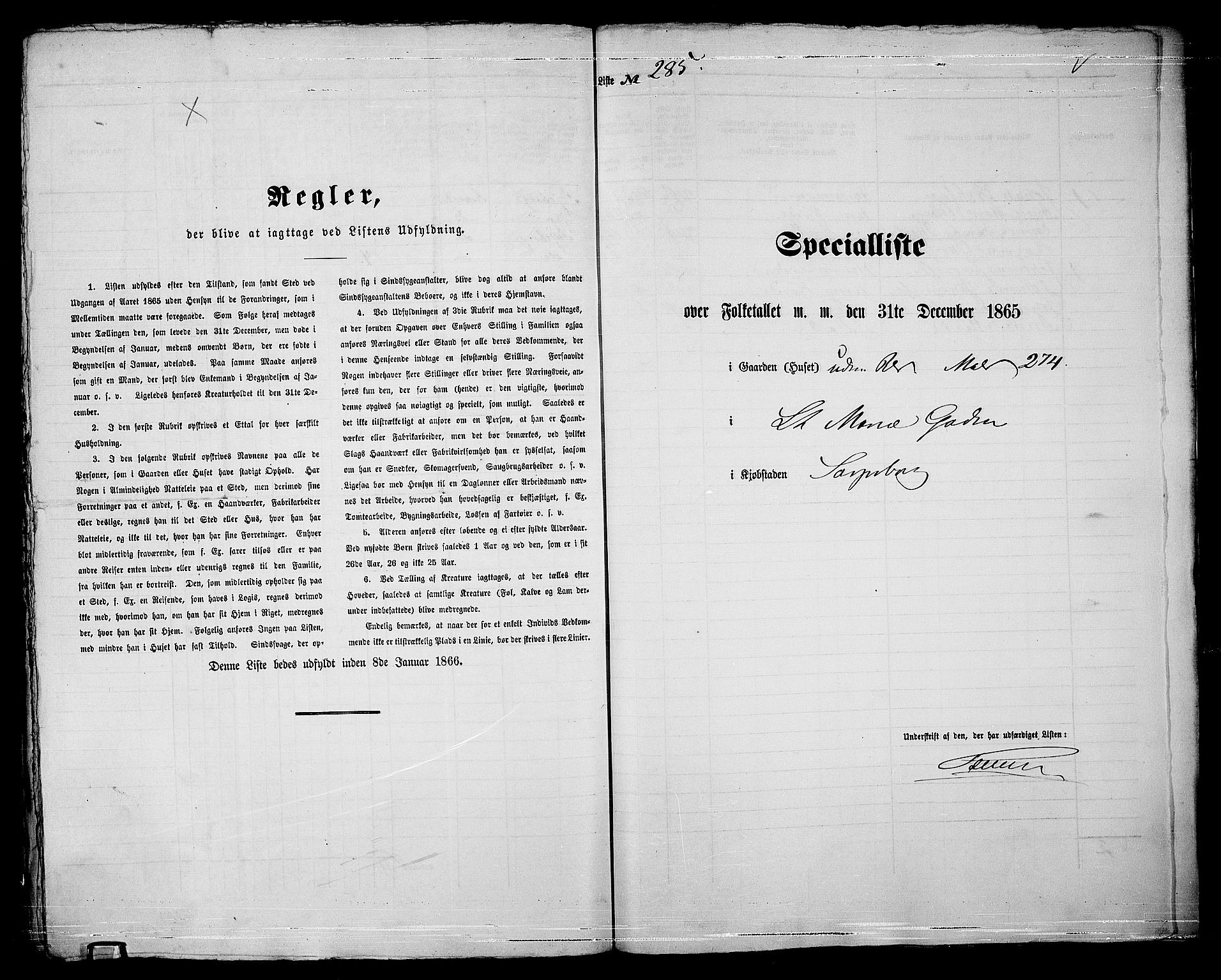 RA, 1865 census for Sarpsborg, 1865, p. 577