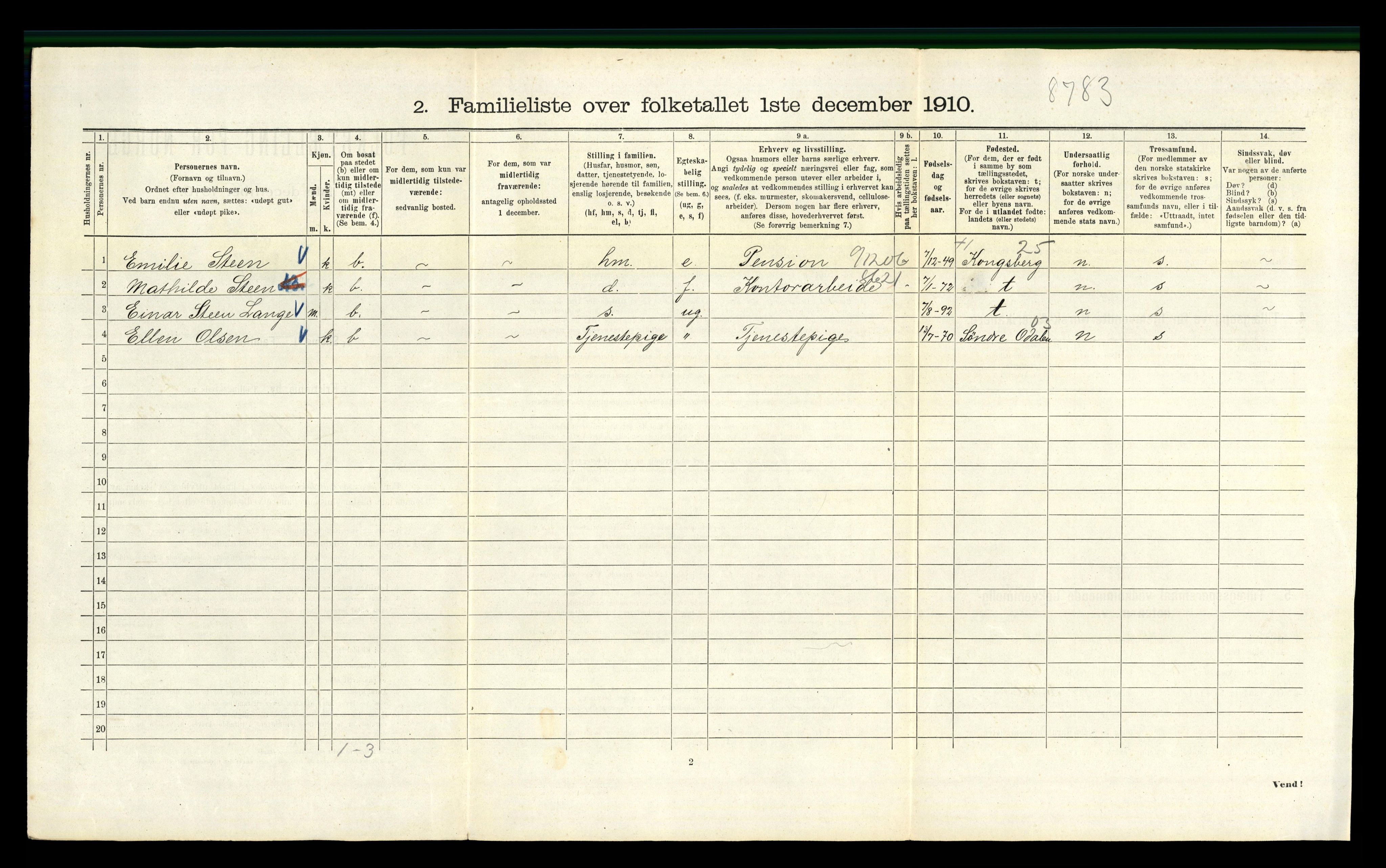 RA, 1910 census for Kristiania, 1910, p. 22604