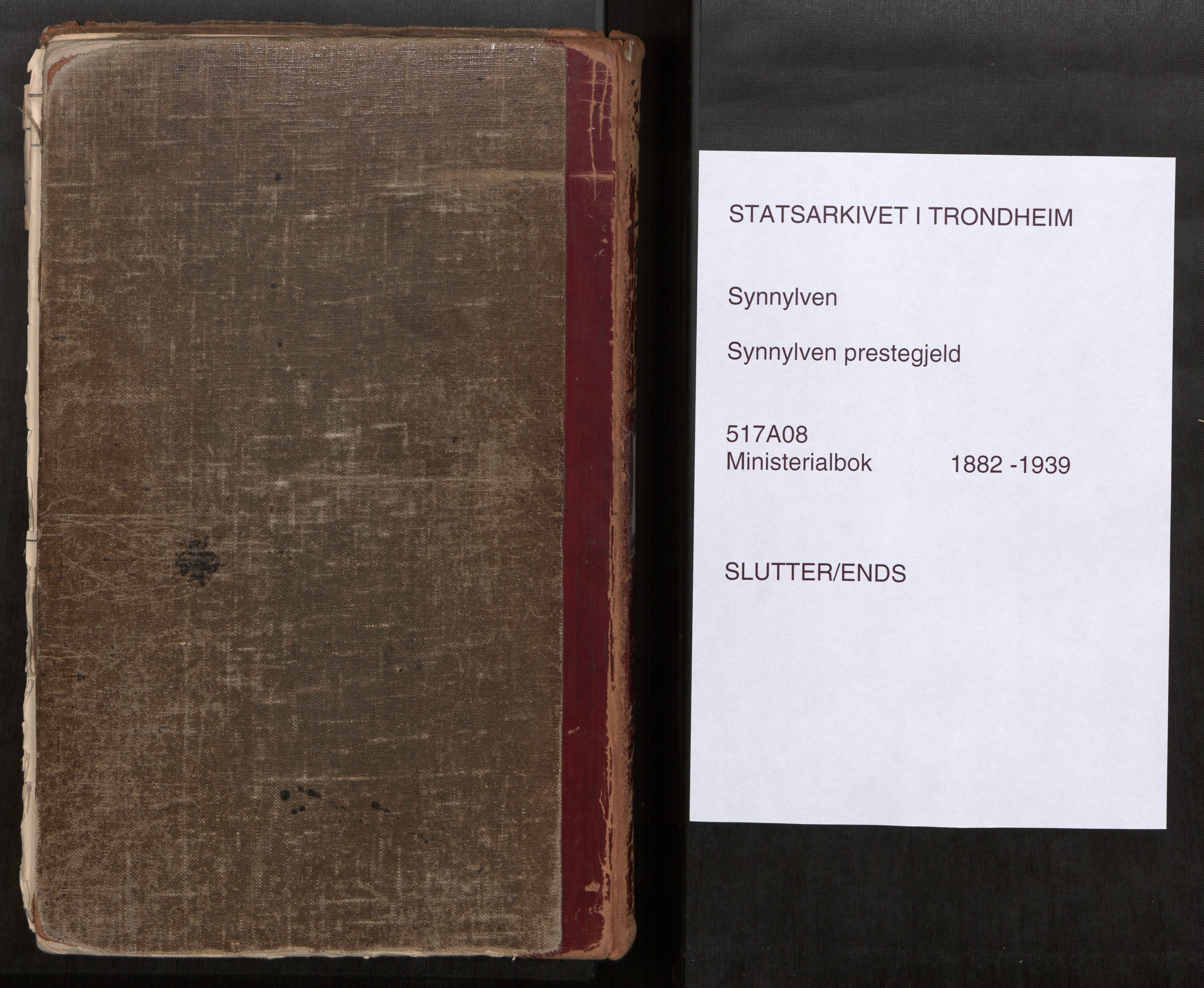 Sunnylven sokneprestkontor, AV/SAT-A-1007: Parish register (official) no. 517A08, 1882-1939