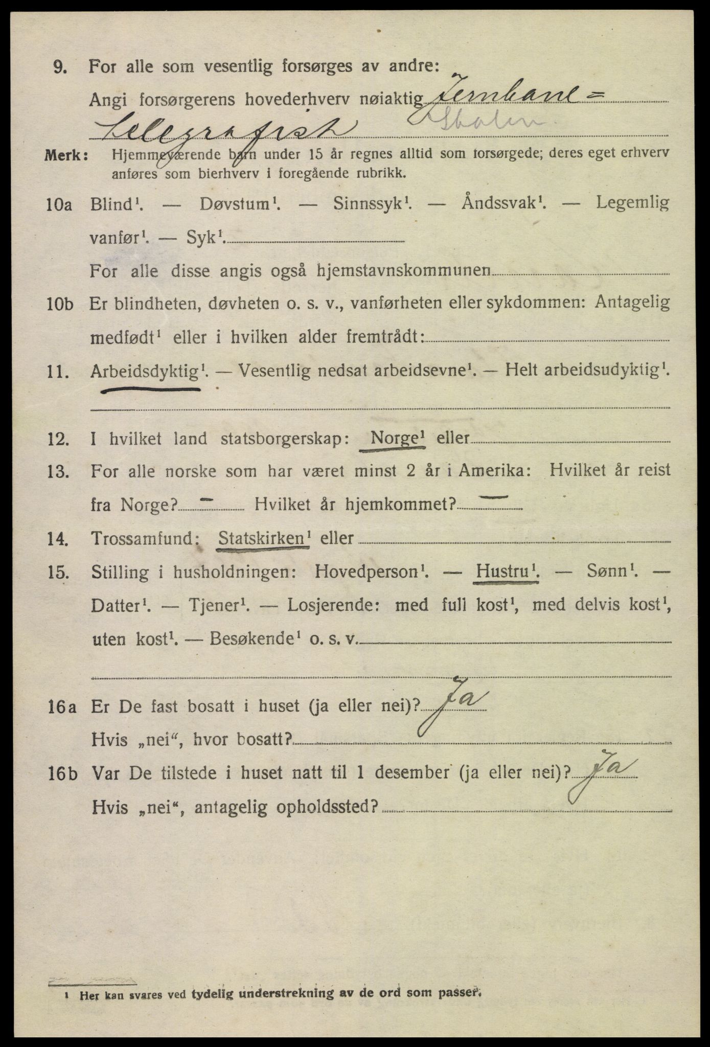 SAK, 1920 census for Åmli, 1920, p. 2706