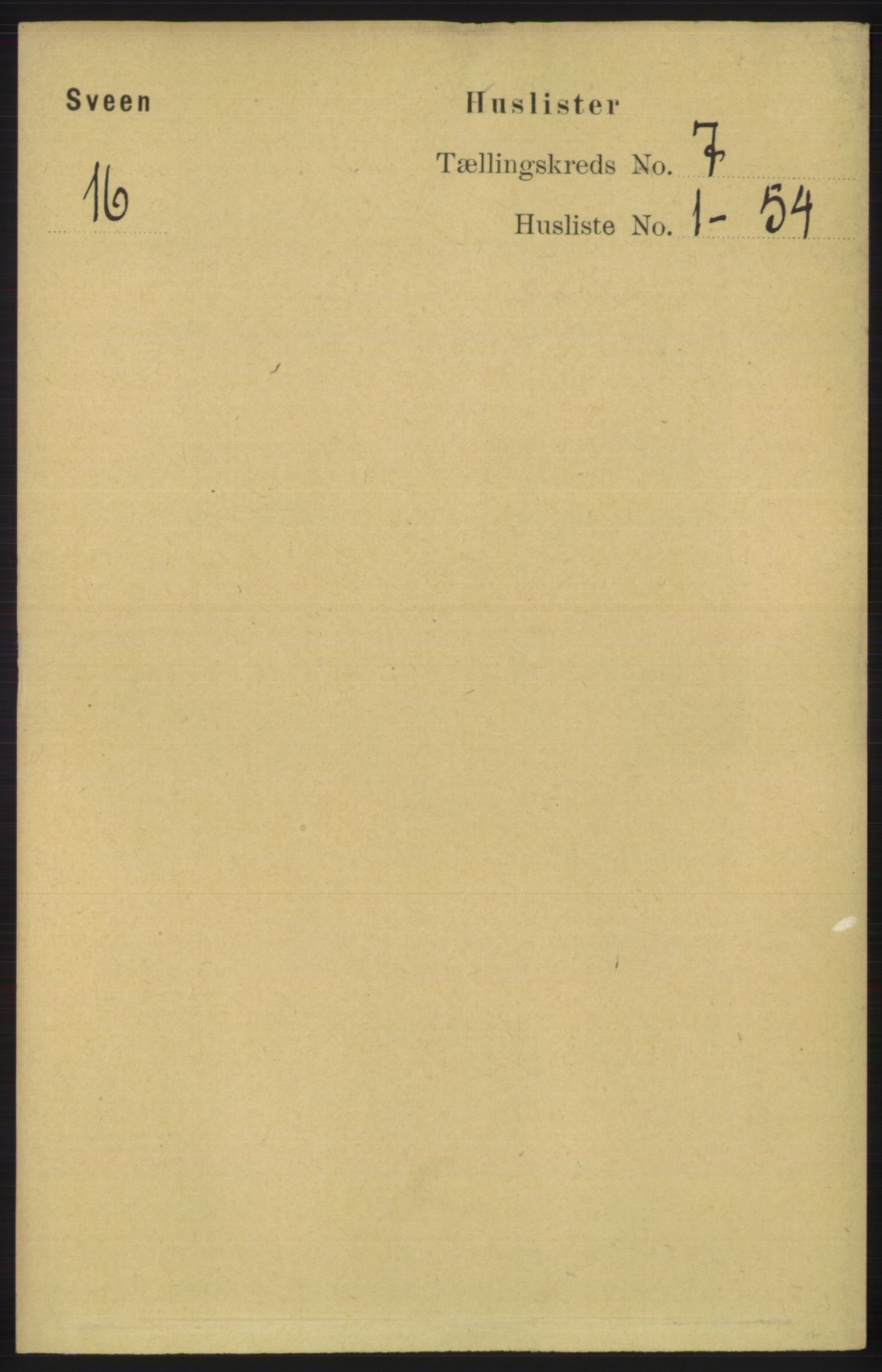 RA, 1891 census for 1216 Sveio, 1891, p. 1917
