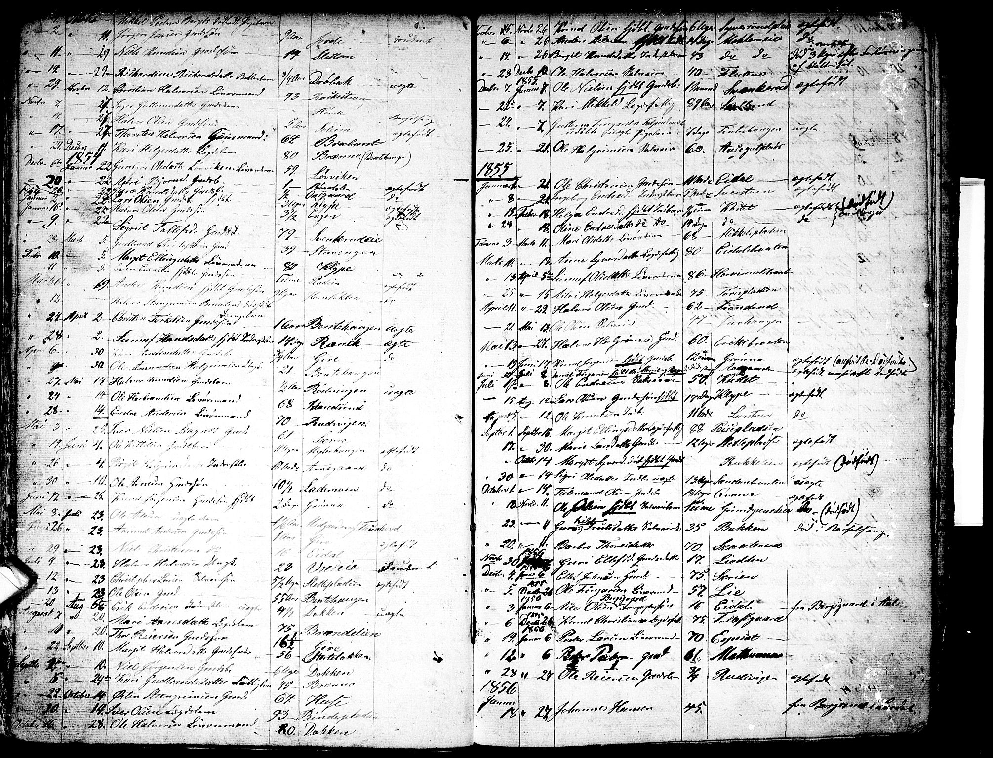 Nes kirkebøker, SAKO/A-236/G/Ga/L0001: Parish register (copy) no. I 1, 1843-1872