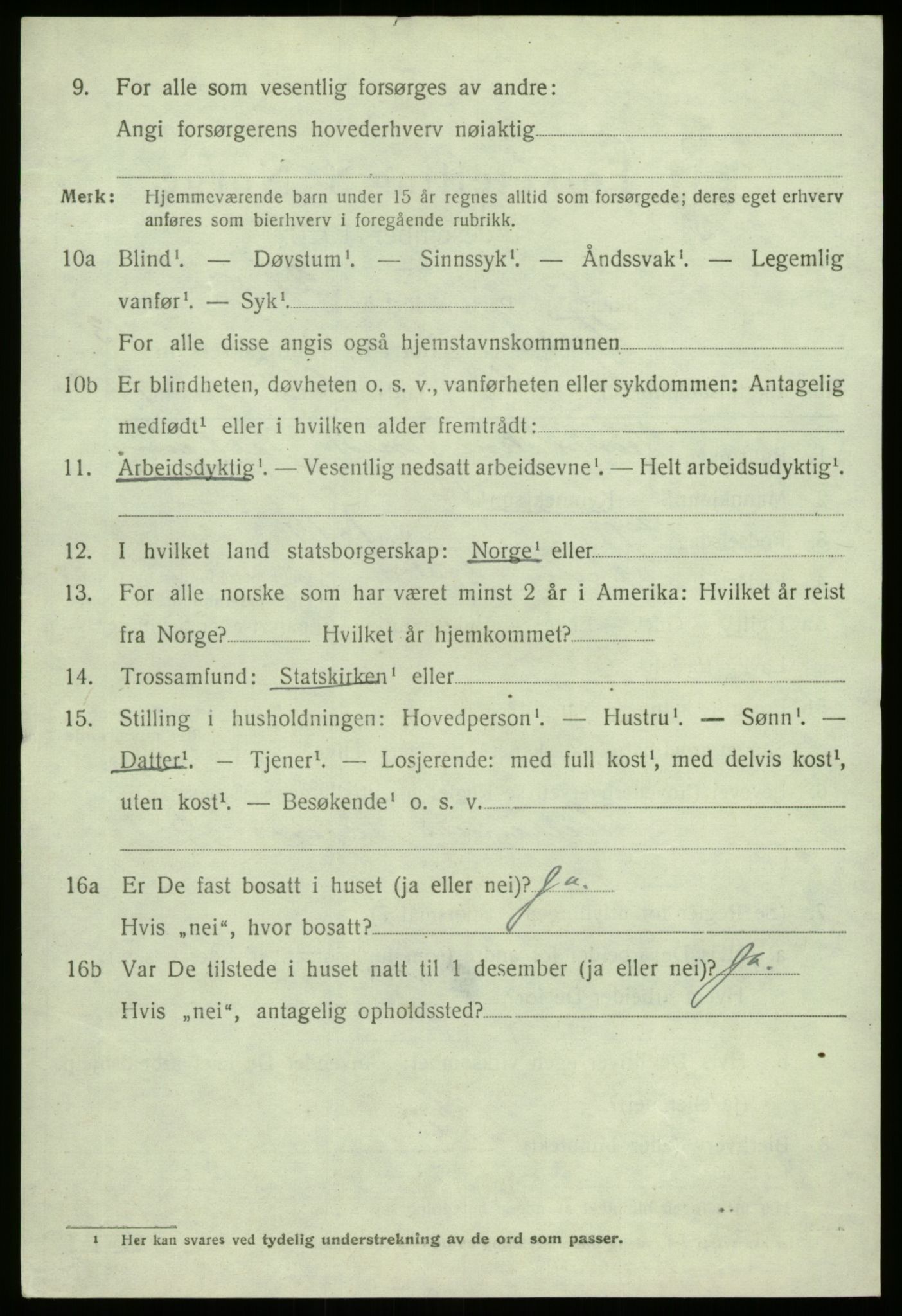 SAB, 1920 census for Fjaler, 1920, p. 7812