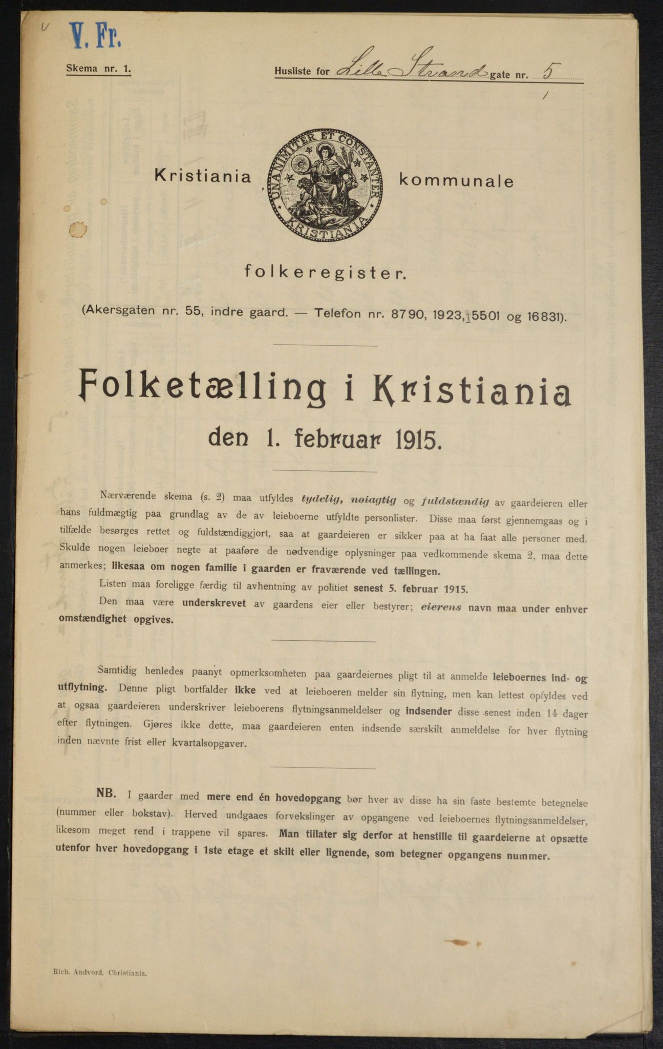 OBA, Municipal Census 1915 for Kristiania, 1915, p. 57089