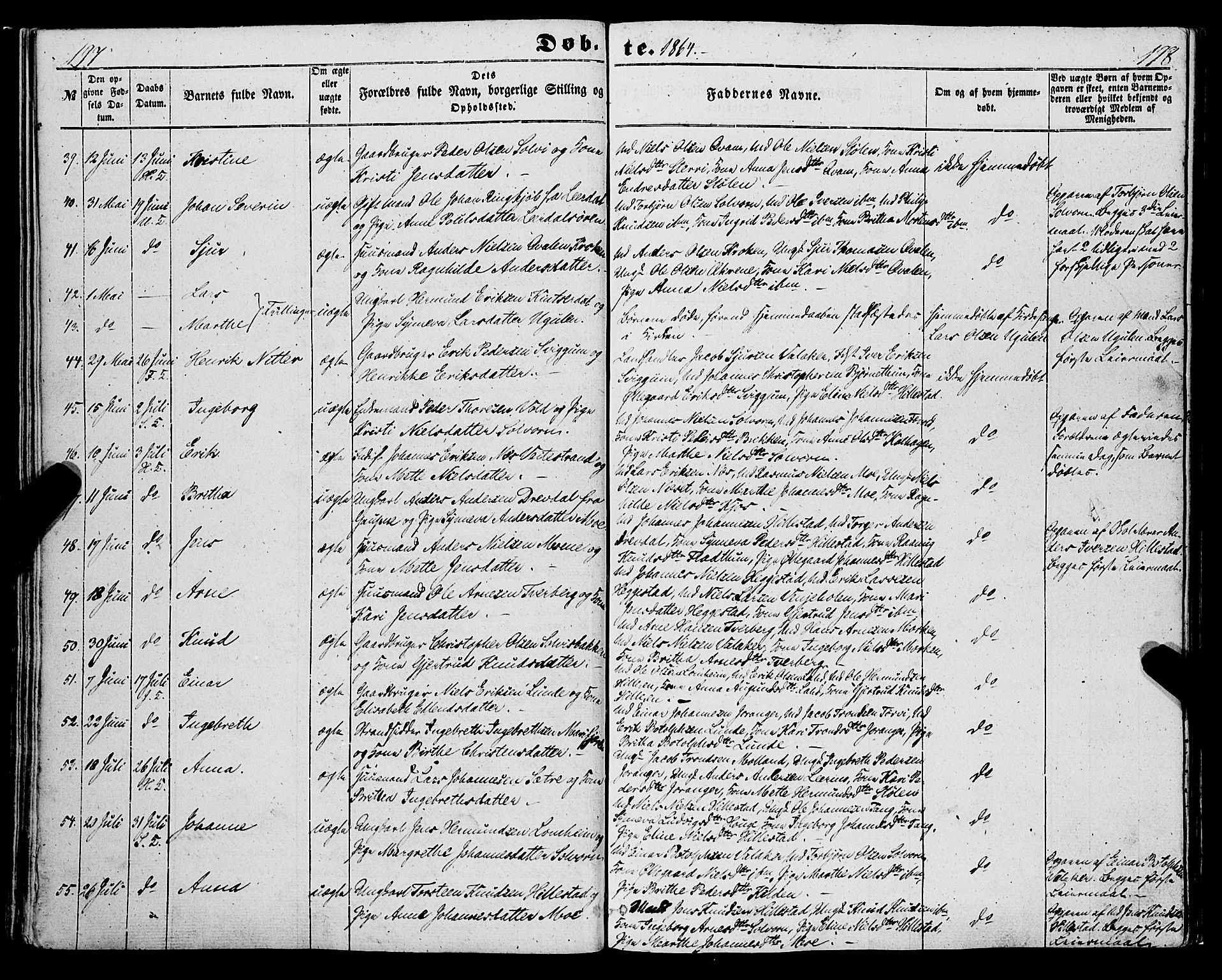 Hafslo sokneprestembete, AV/SAB-A-80301/H/Haa/Haaa/L0009: Parish register (official) no. A 9, 1852-1873, p. 197-198