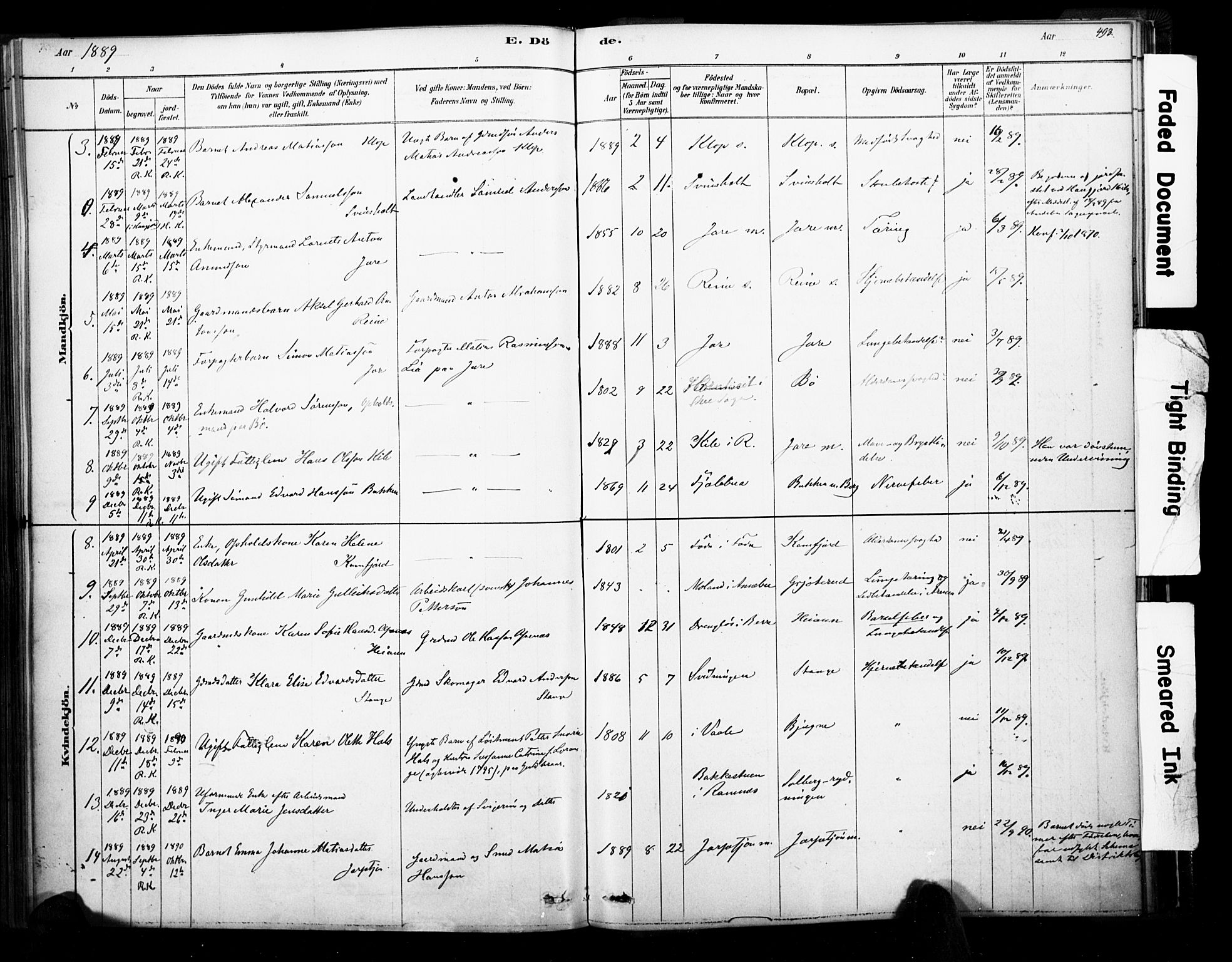 Ramnes kirkebøker, SAKO/A-314/F/Fa/L0007: Parish register (official) no. I 7, 1878-1895, p. 492-493