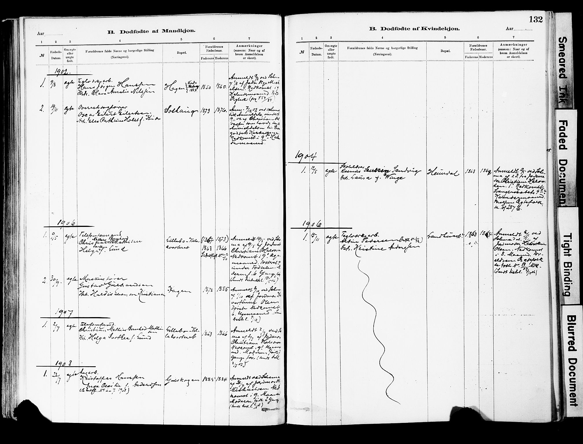 Strømsgodset kirkebøker, AV/SAKO-A-324/F/Fa/L0001: Parish register (official) no. 1, 1885-1909, p. 132