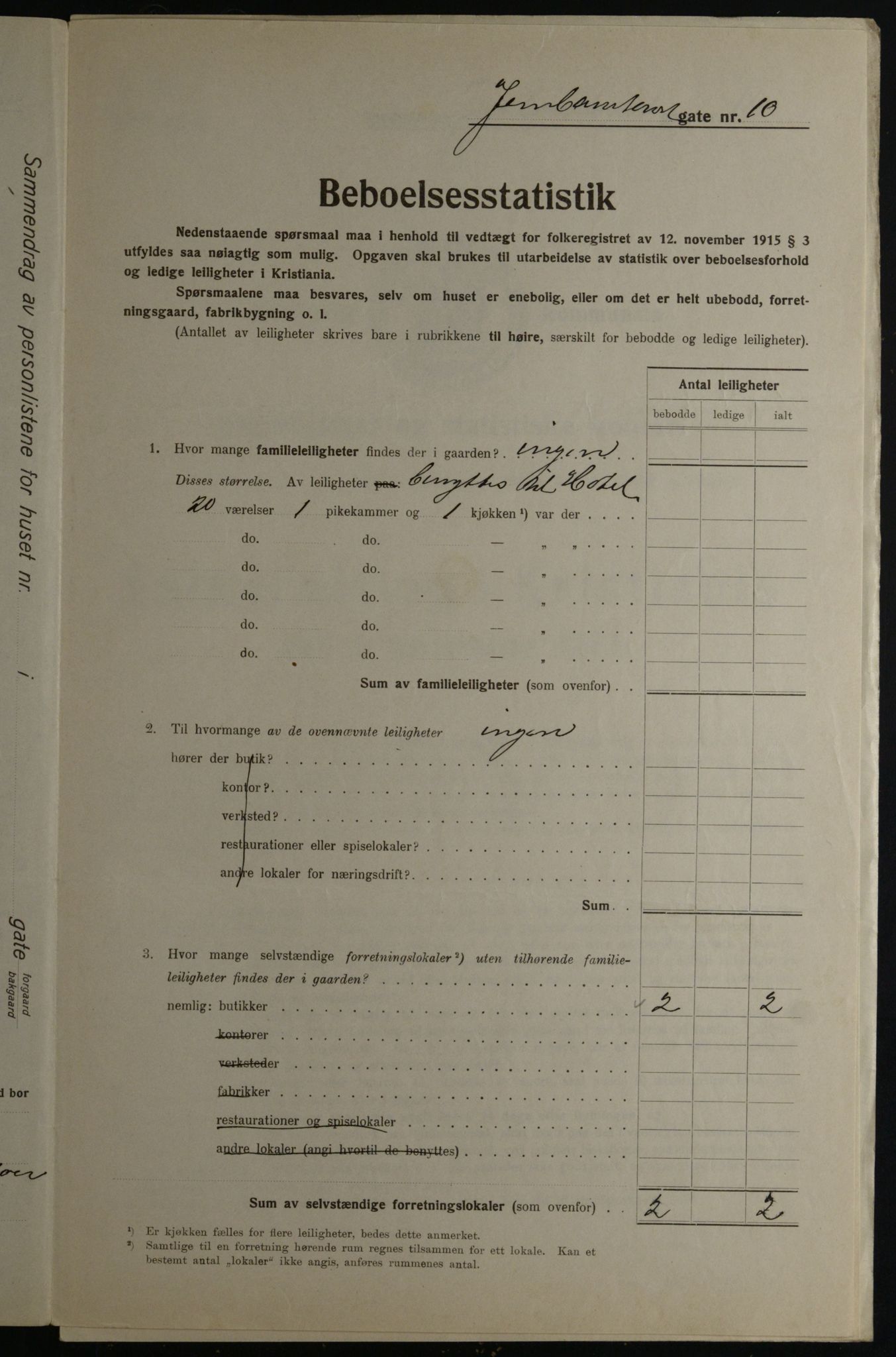 OBA, Municipal Census 1923 for Kristiania, 1923, p. 52586