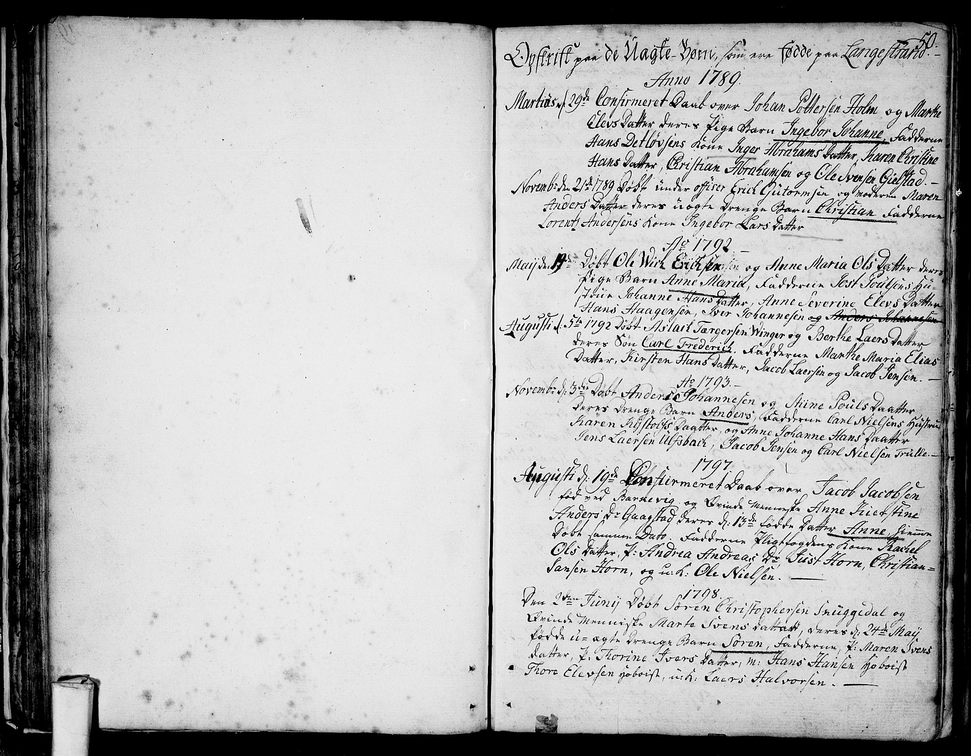 Larvik kirkebøker, AV/SAKO-A-352/F/Fb/L0001: Parish register (official) no. II 1, 1779-1817, p. 50