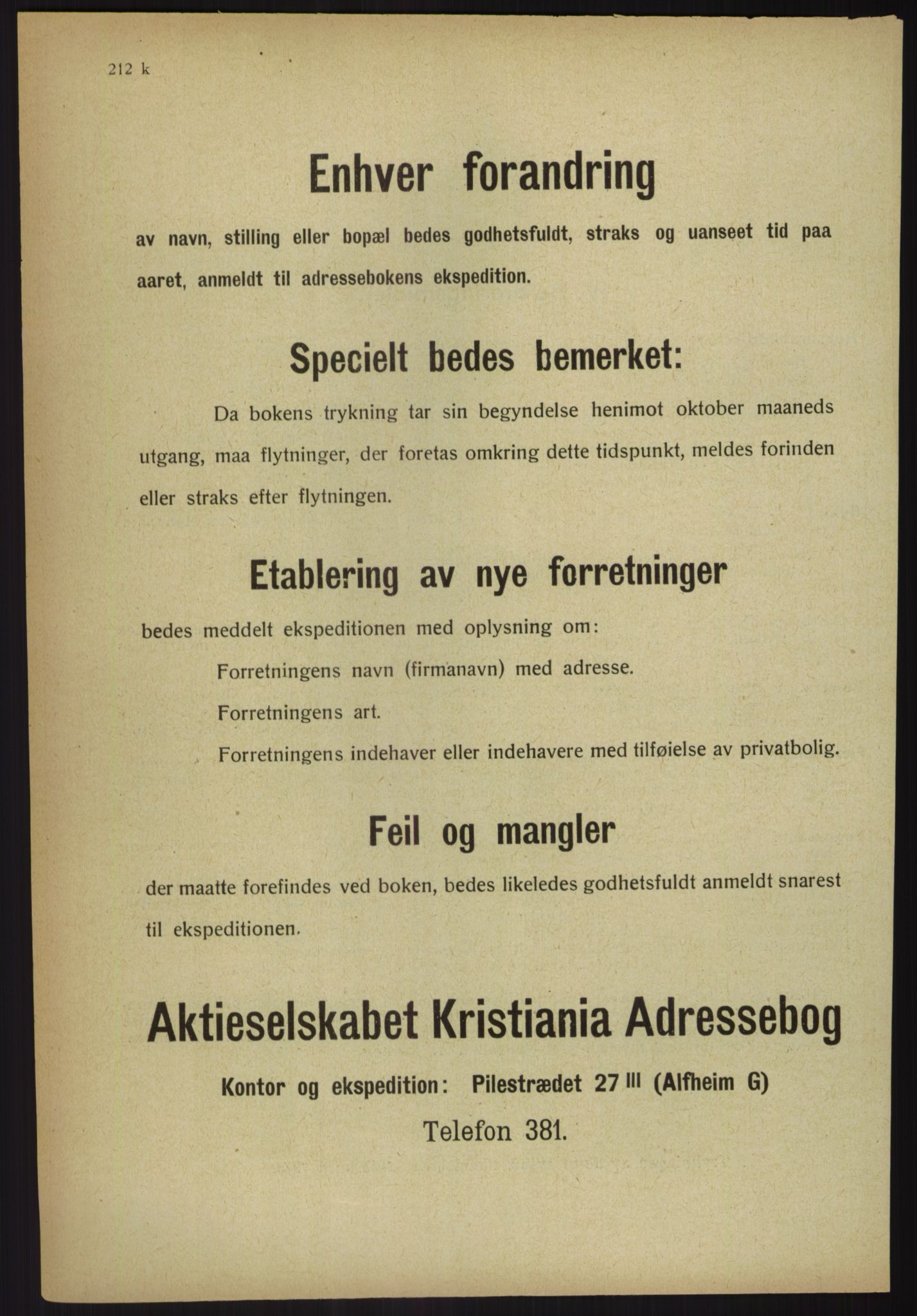 Kristiania/Oslo adressebok, PUBL/-, 1918, p. 235