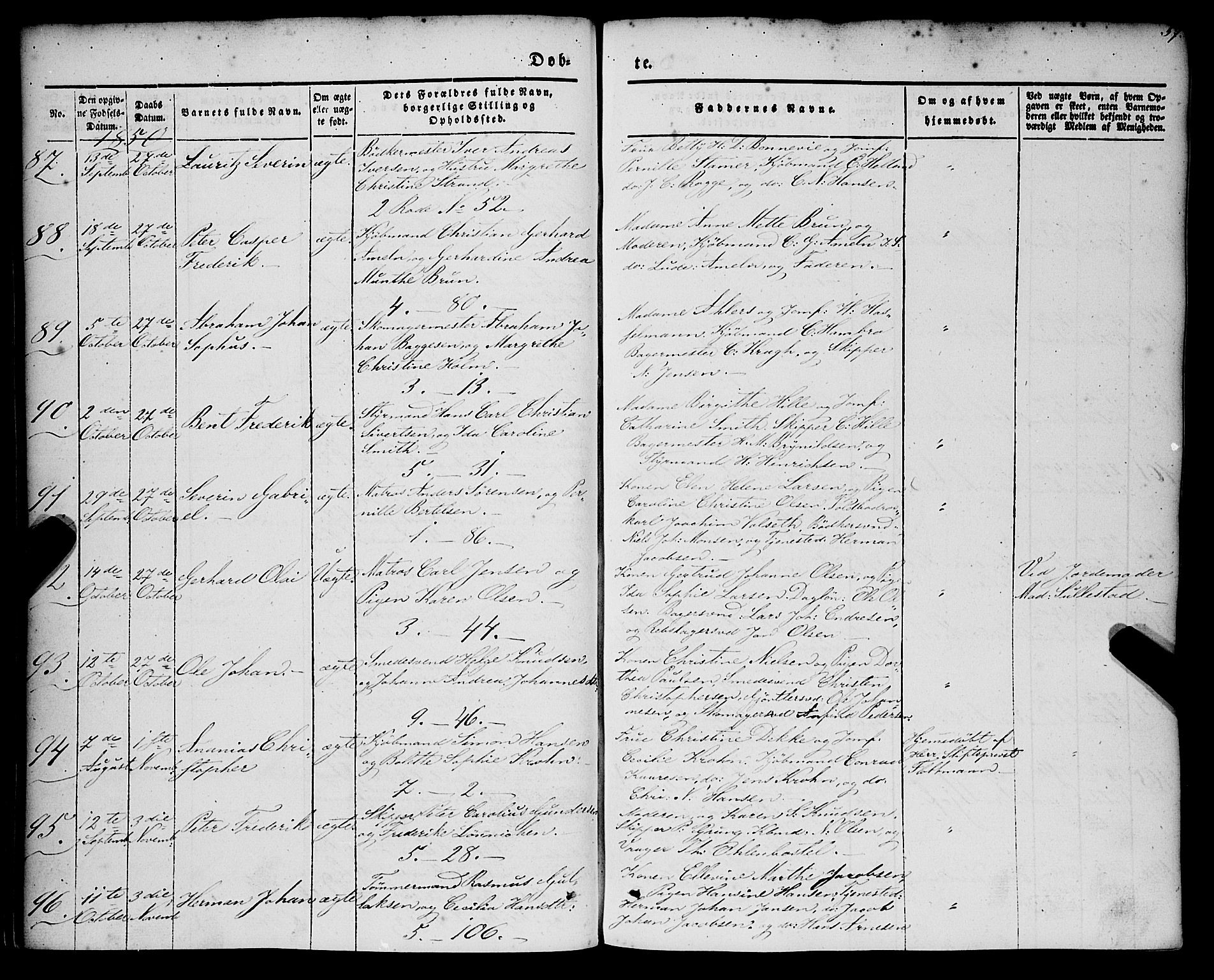 Nykirken Sokneprestembete, AV/SAB-A-77101/H/Haa/L0014: Parish register (official) no. B 1, 1844-1858, p. 57