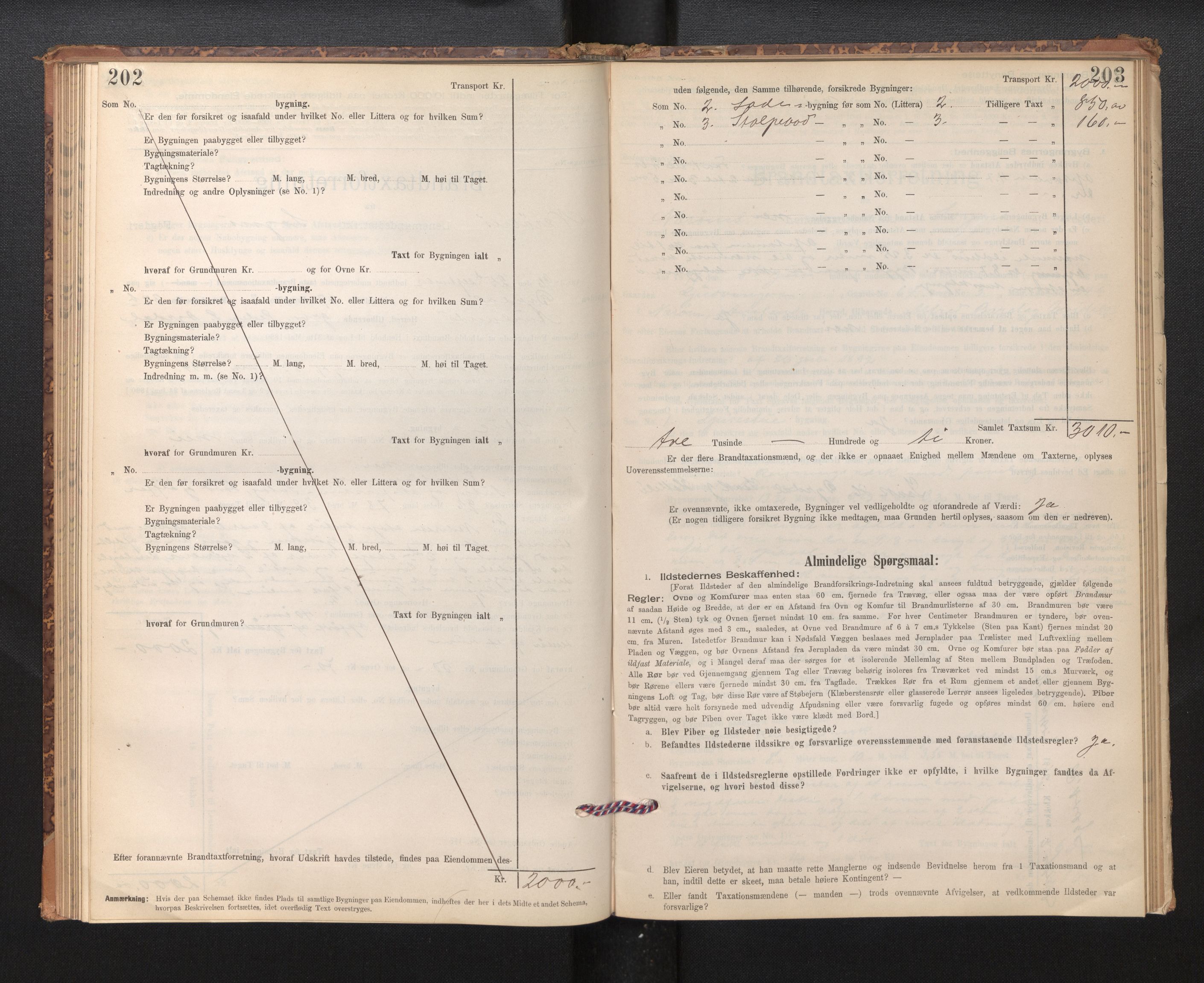 Lensmannen i Nærøy, AV/SAB-A-29601/0012/L0002: Branntakstprotokoll, 1896-1912, p. 202-203