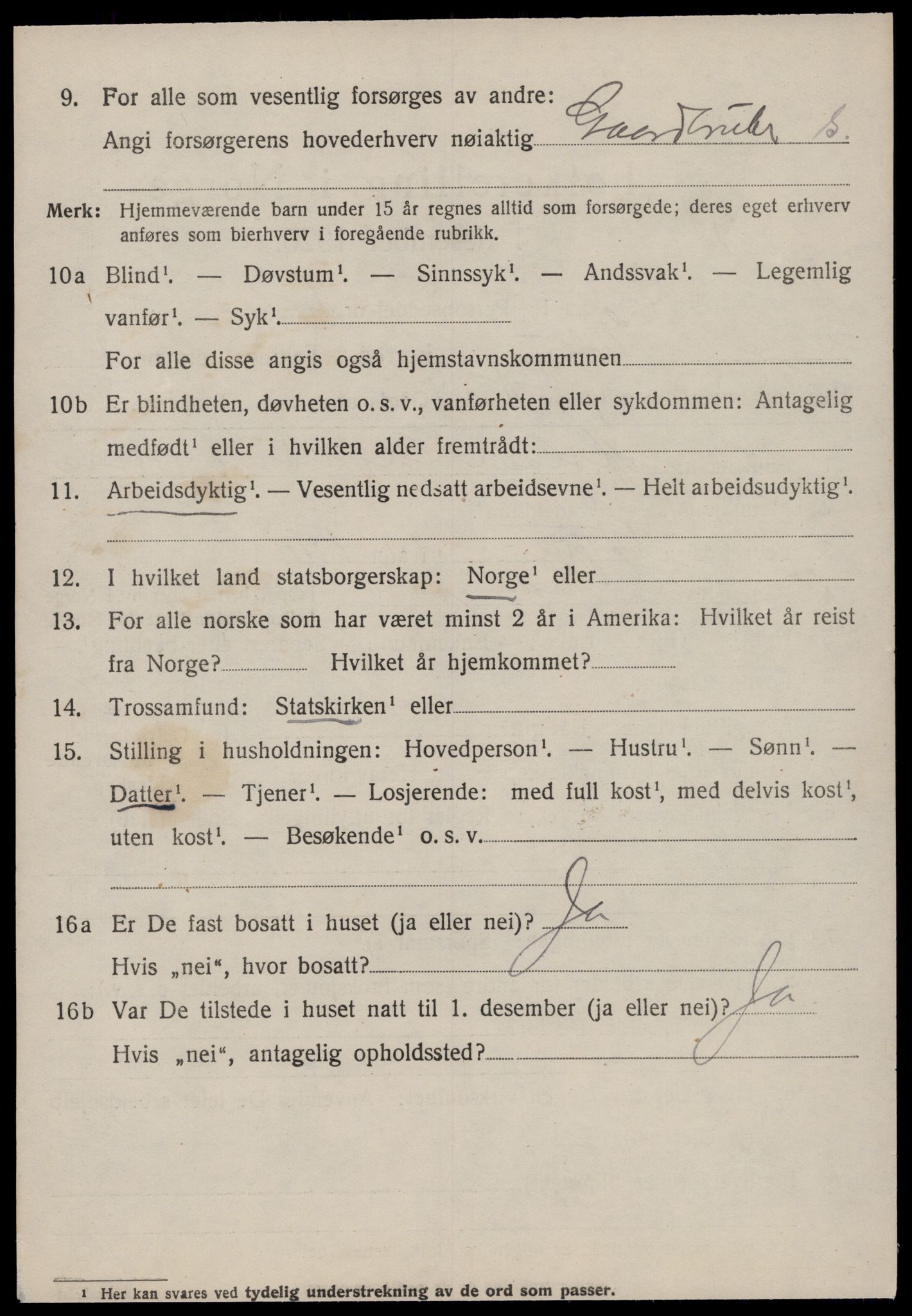 SAT, 1920 census for Edøy, 1920, p. 919