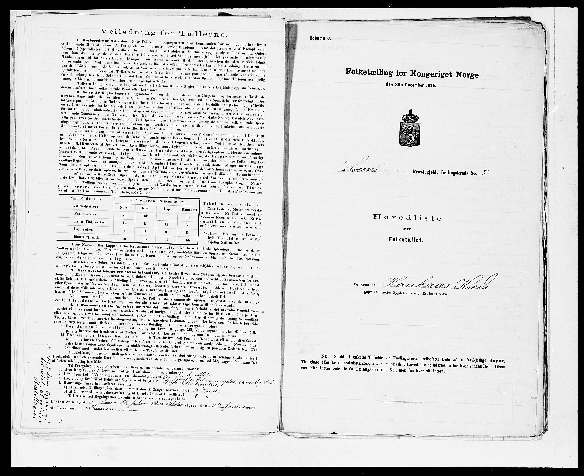 SAB, 1875 census for 1216P Sveio, 1875, p. 12