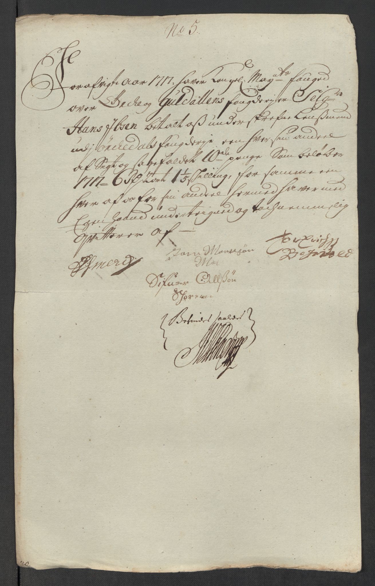 Rentekammeret inntil 1814, Reviderte regnskaper, Fogderegnskap, RA/EA-4092/R60/L3969: Fogderegnskap Orkdal og Gauldal, 1717, p. 443