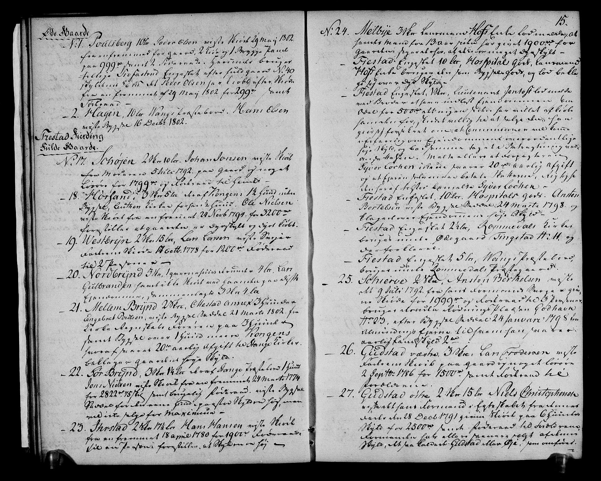 Rentekammeret inntil 1814, Realistisk ordnet avdeling, AV/RA-EA-4070/N/Ne/Nea/L0032: Hedmark fogderi. Bilag til deliberasjonsprotokoll, 1803, p. 17