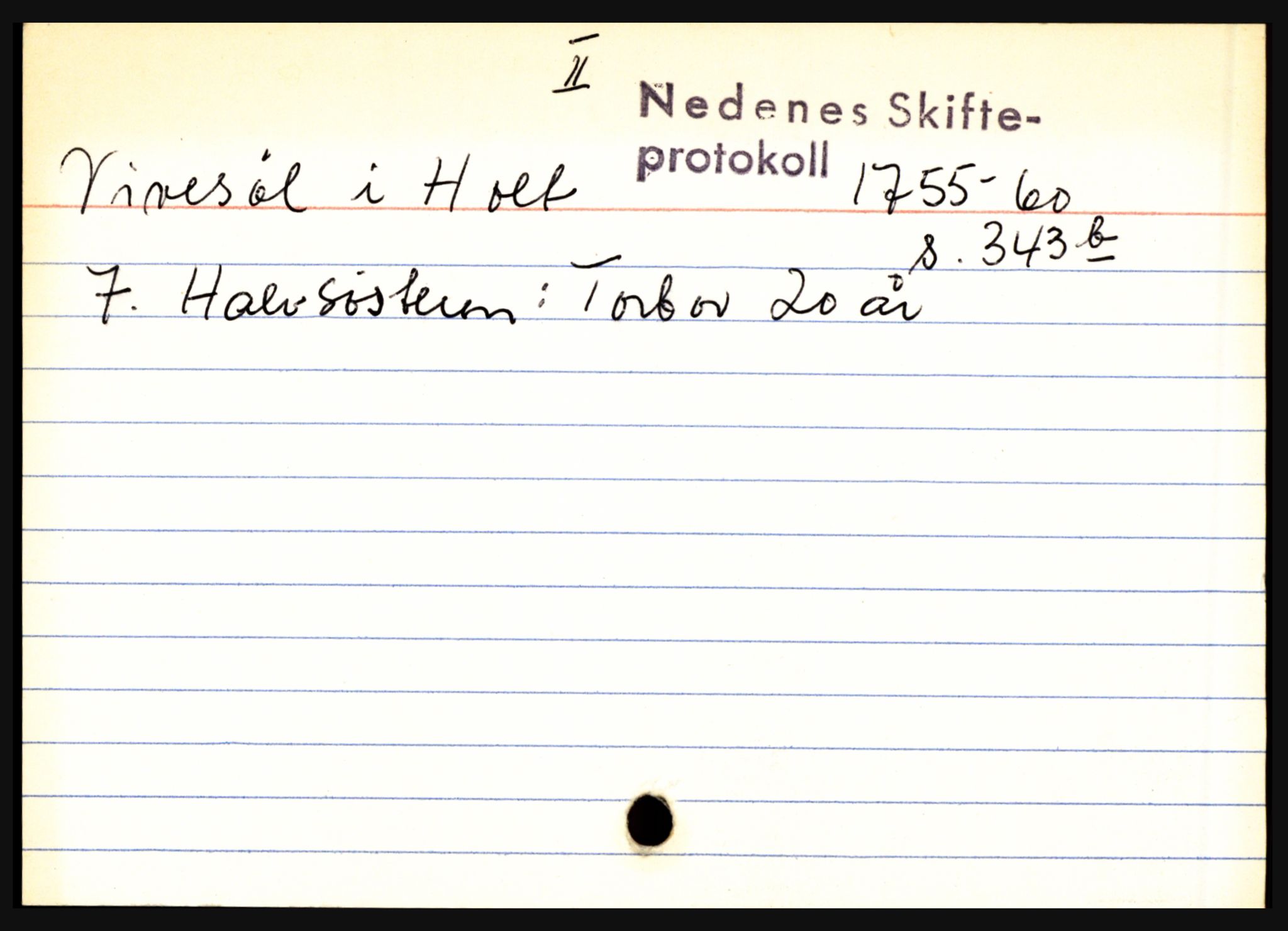 Nedenes sorenskriveri før 1824, AV/SAK-1221-0007/H, p. 33221