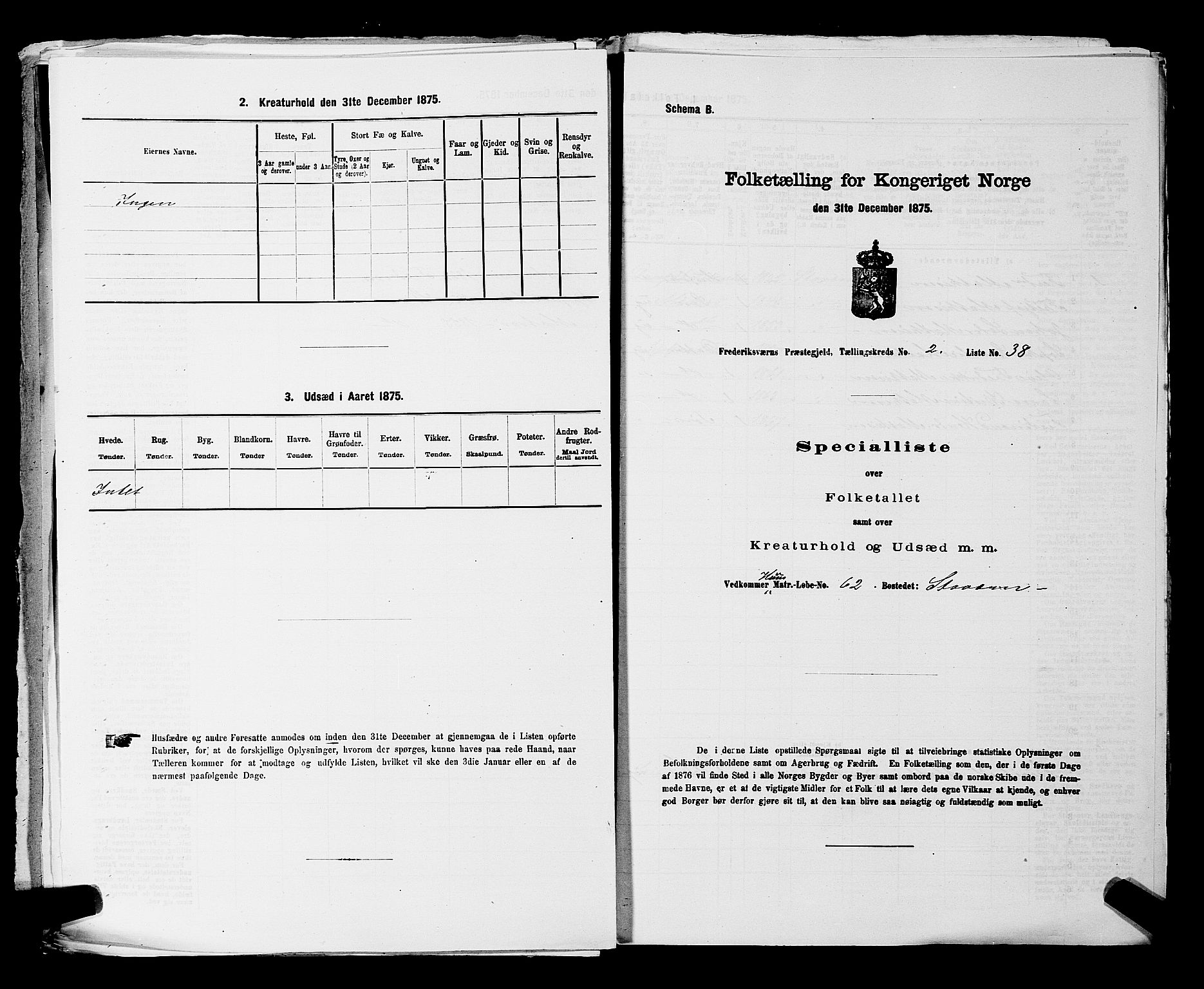 SAKO, 1875 census for 0798P Fredriksvern, 1875, p. 192