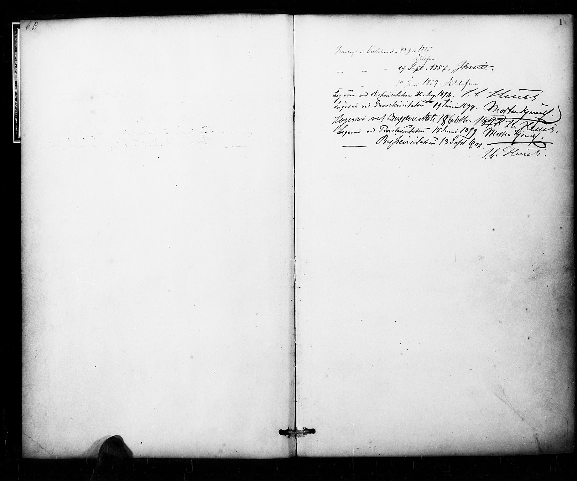 Åseral sokneprestkontor, AV/SAK-1111-0051/F/Fa/L0003: Parish register (official) no. A 3, 1884-1901, p. 1