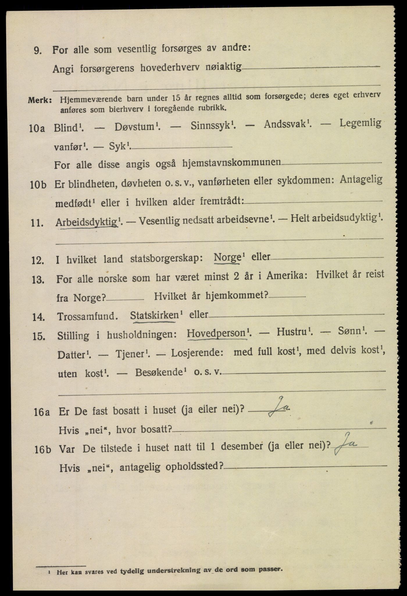 SAK, 1920 census for Holt, 1920, p. 5415