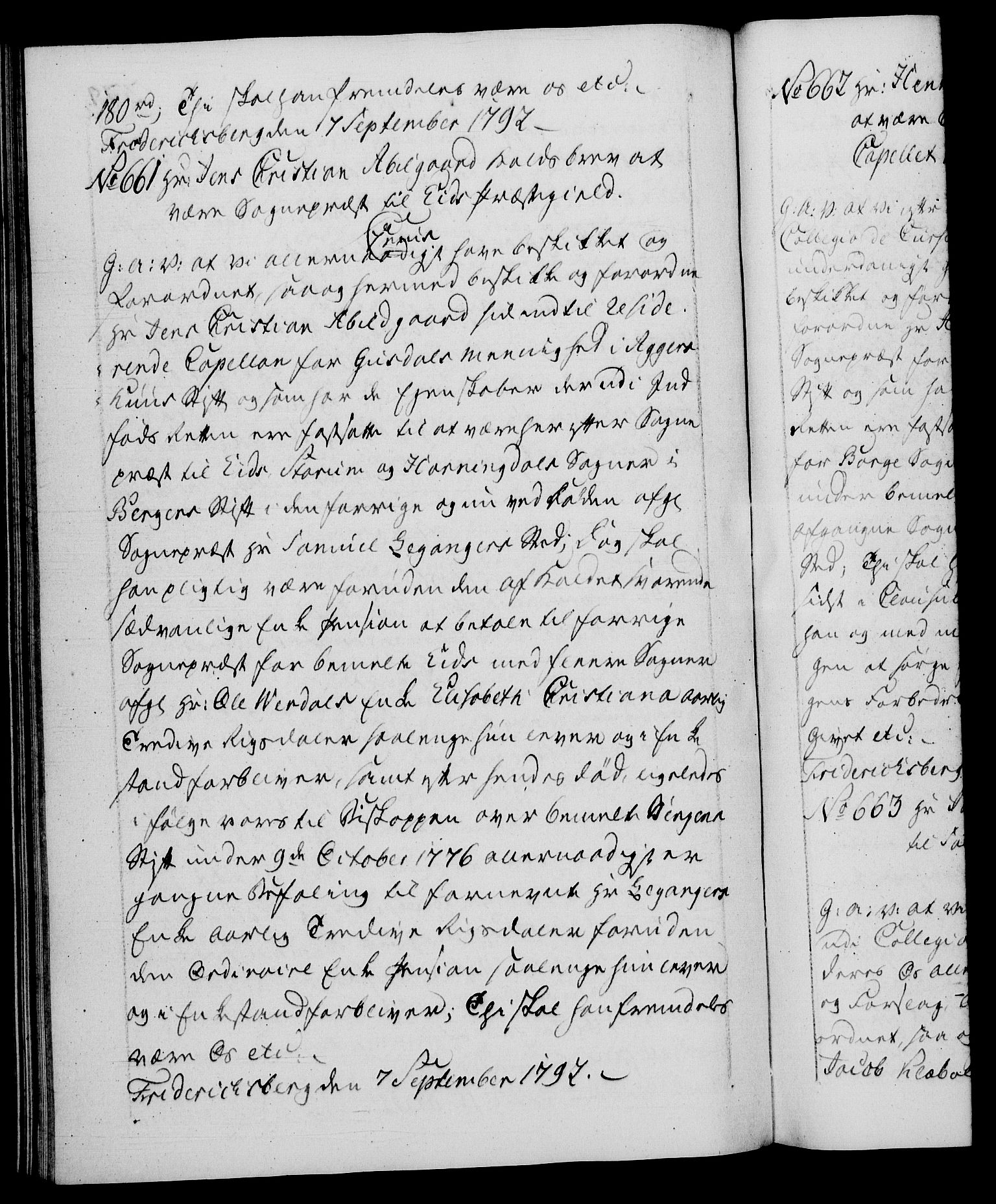 Danske Kanselli 1572-1799, RA/EA-3023/F/Fc/Fca/Fcaa/L0054: Norske registre, 1792-1793, p. 379b