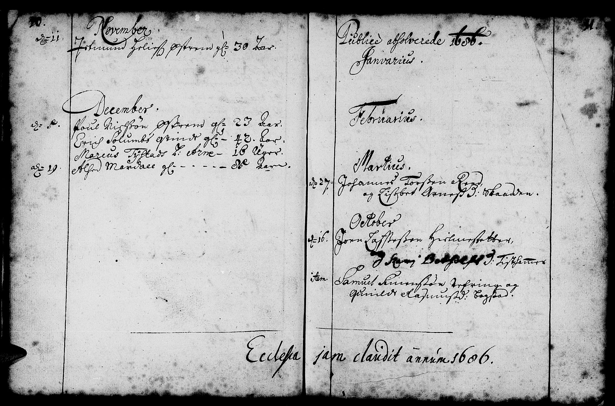 Gloppen sokneprestembete, SAB/A-80101/H/Haa/Haaa/L0001: Parish register (official) no. A 1, 1686-1711, p. 10-11