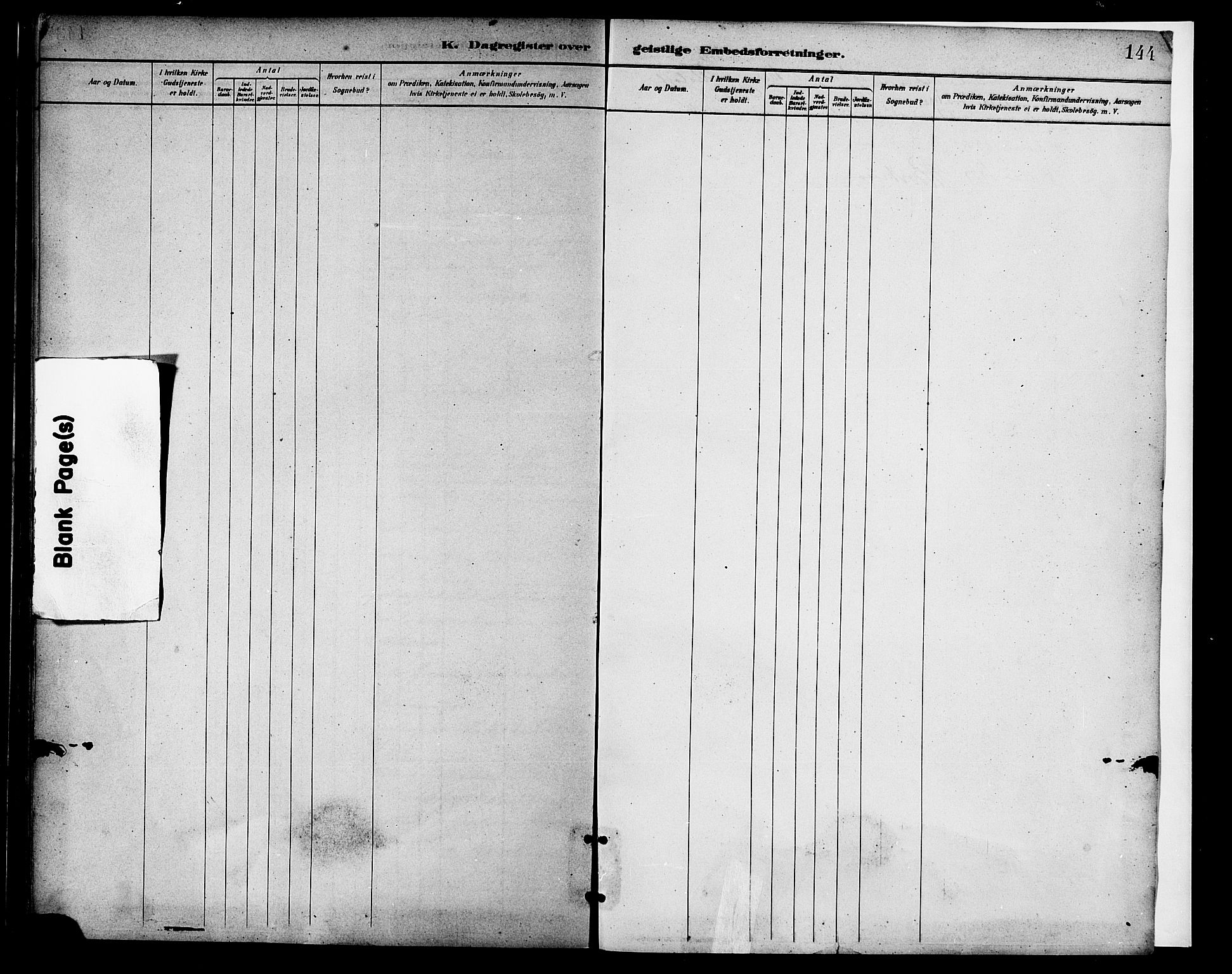 Ministerialprotokoller, klokkerbøker og fødselsregistre - Nordland, AV/SAT-A-1459/865/L0924: Parish register (official) no. 865A02, 1885-1896, p. 144