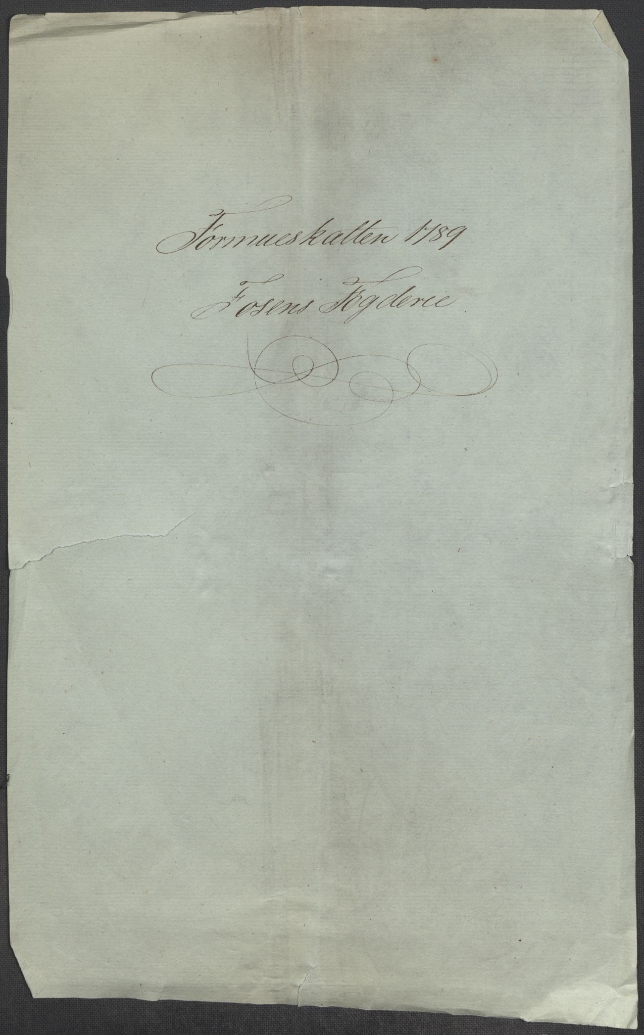 Rentekammeret inntil 1814, Reviderte regnskaper, Mindre regnskaper, AV/RA-EA-4068/Rf/Rfe/L0010: Fosen fogderi, Gudbrandsdalen fogderi, 1789, p. 116