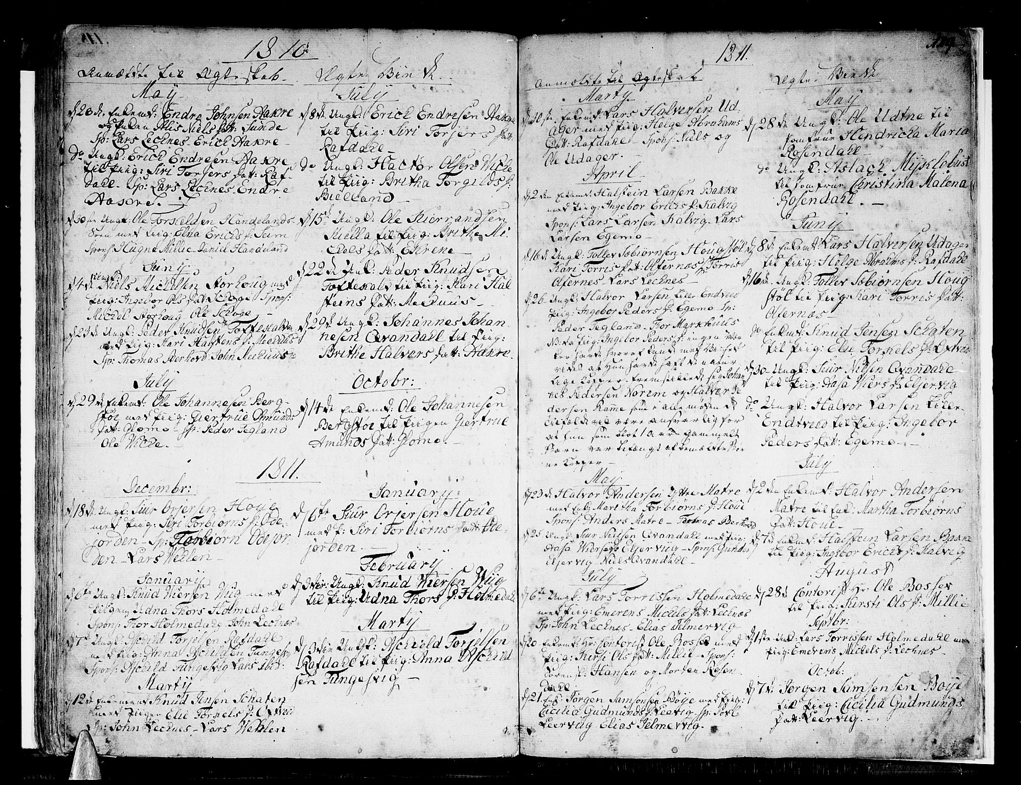 Skånevik sokneprestembete, SAB/A-77801/H/Haa: Parish register (official) no. A 2, 1790-1824, p. 119