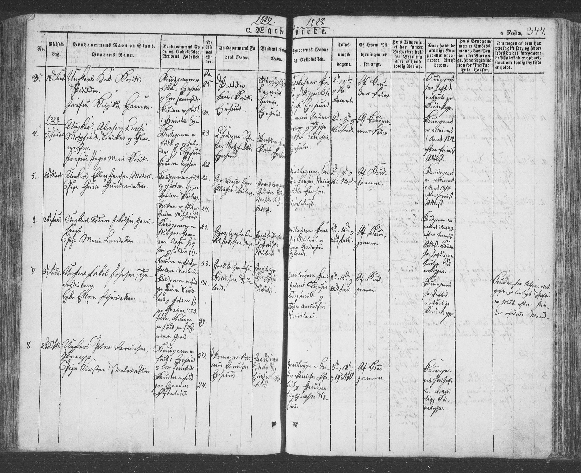 Eigersund sokneprestkontor, SAST/A-101807/S08/L0009: Parish register (official) no. A 9, 1827-1850, p. 344