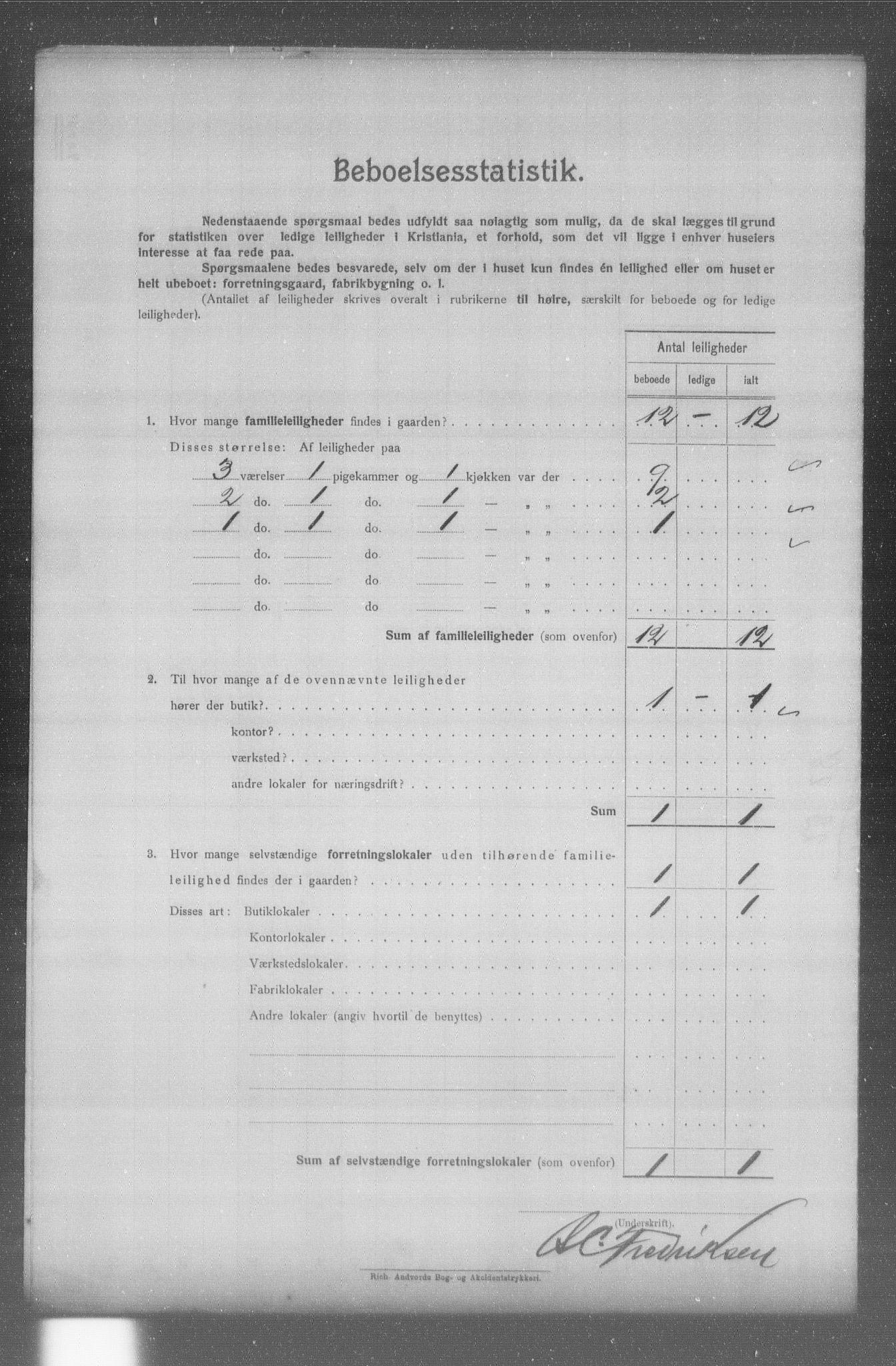 OBA, Municipal Census 1904 for Kristiania, 1904, p. 12178