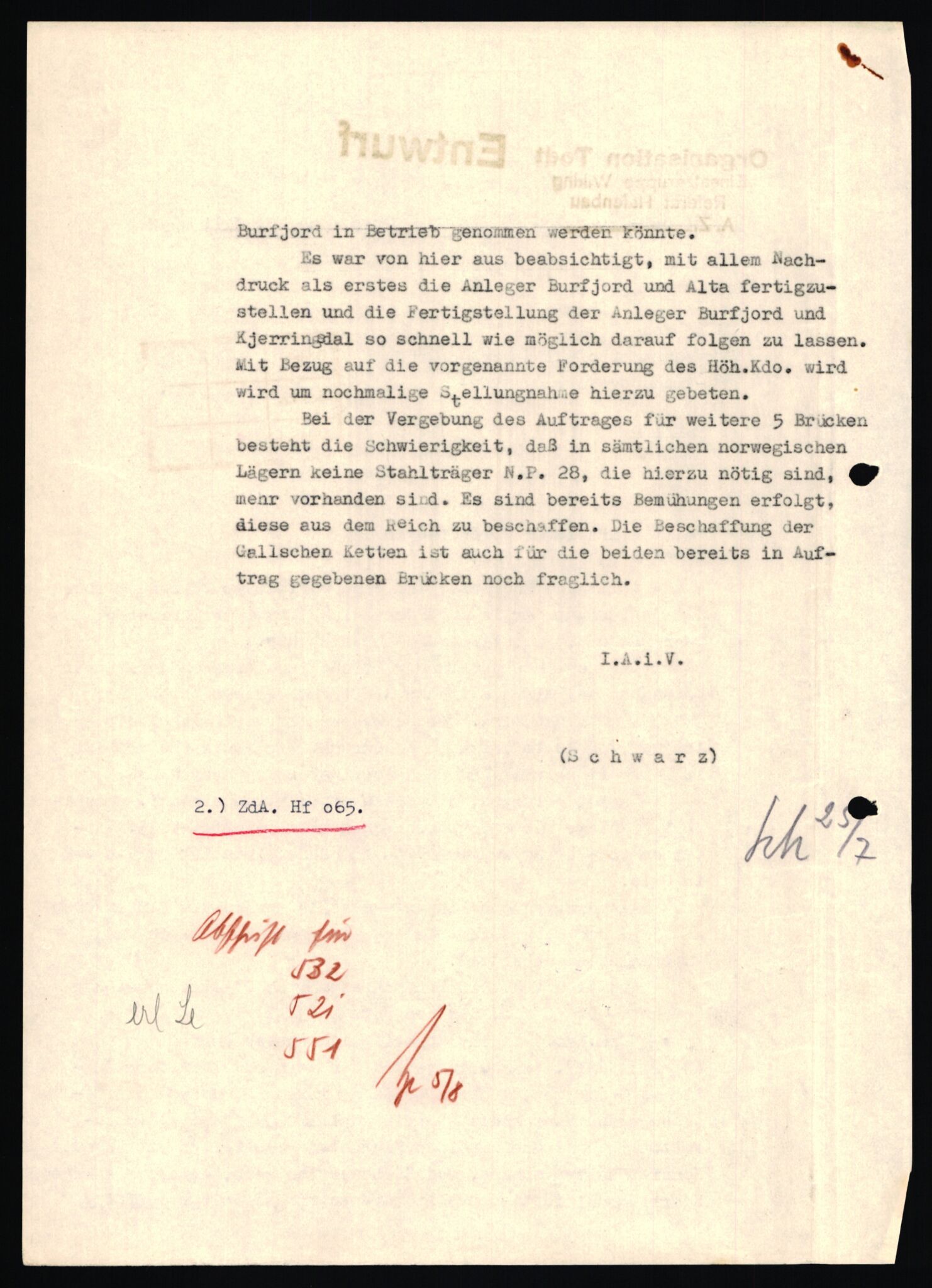 Tyske arkiver, Organisation Todt (OT), Einsatzgruppe Wiking, AV/RA-RAFA-2188/1/E/E2/E2d/L0023: Fähren und Anlegen, 1942-1944, p. 145