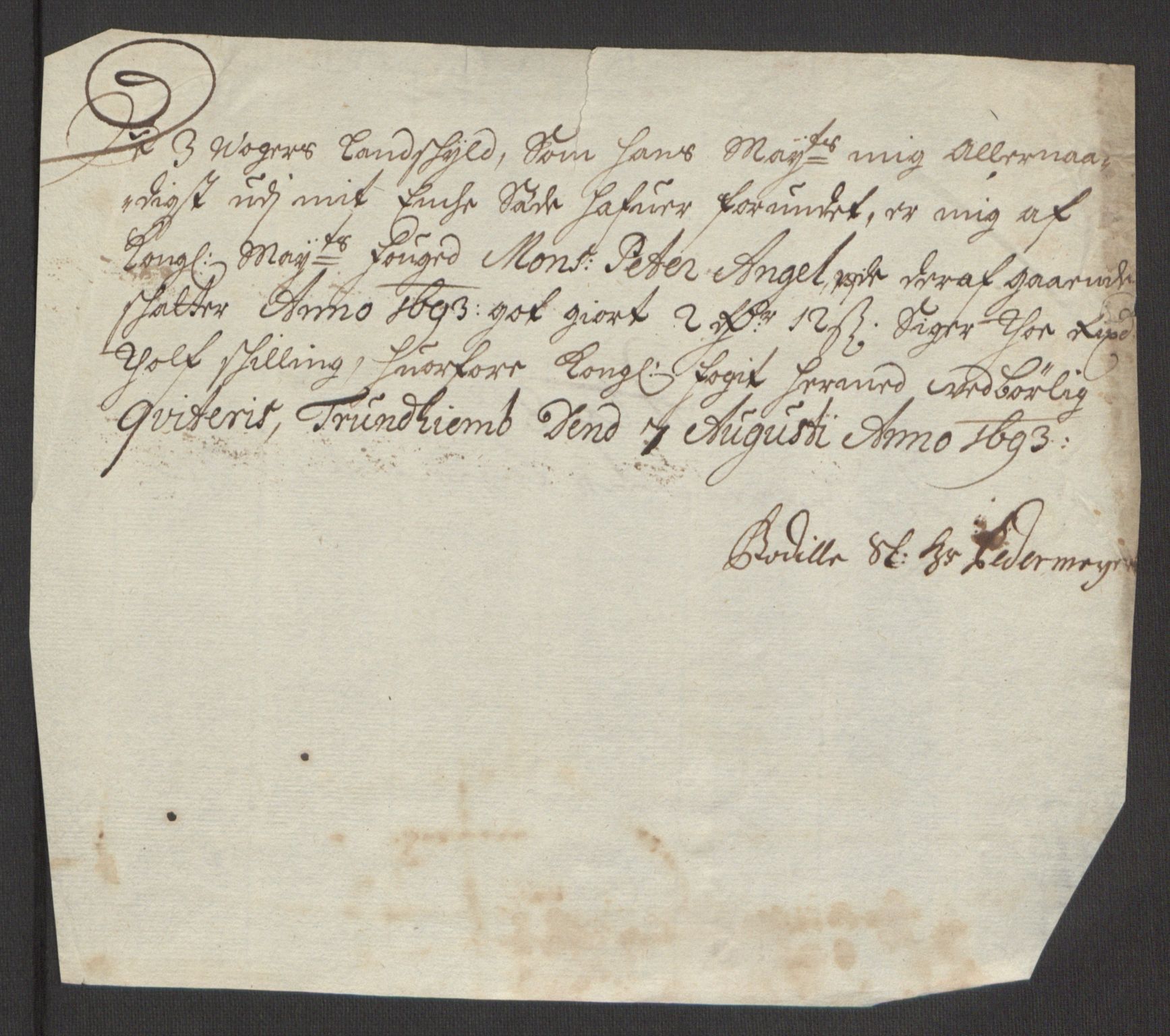 Rentekammeret inntil 1814, Reviderte regnskaper, Fogderegnskap, AV/RA-EA-4092/R65/L4505: Fogderegnskap Helgeland, 1693-1696, p. 147