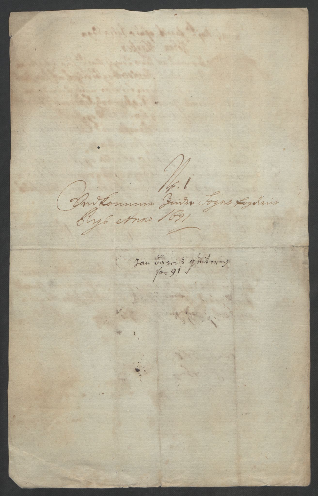 Rentekammeret inntil 1814, Reviderte regnskaper, Fogderegnskap, RA/EA-4092/R52/L3306: Fogderegnskap Sogn, 1691-1692, p. 41