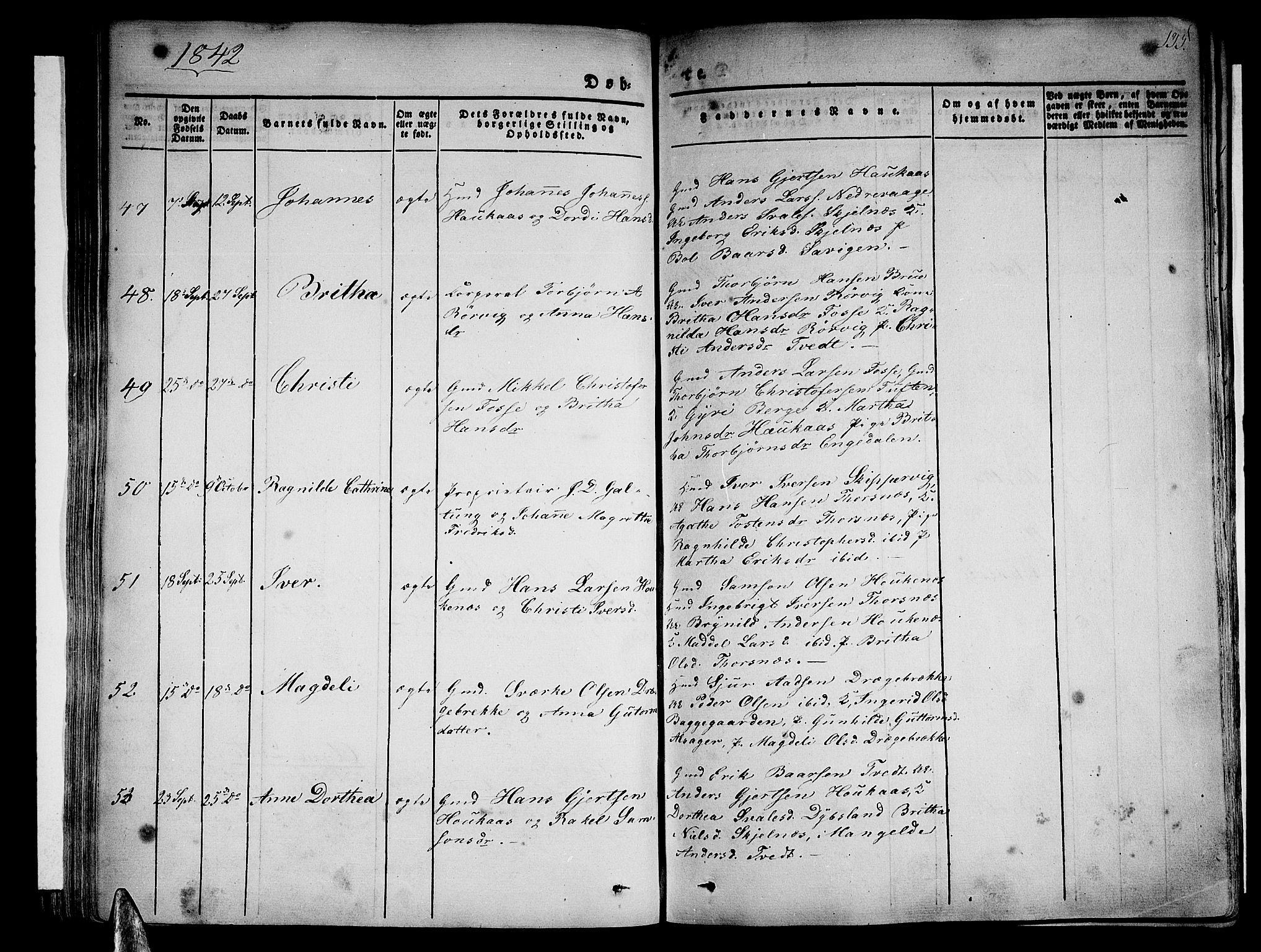 Strandebarm sokneprestembete, SAB/A-78401/H/Haa: Parish register (official) no. A 6, 1826-1843, p. 135