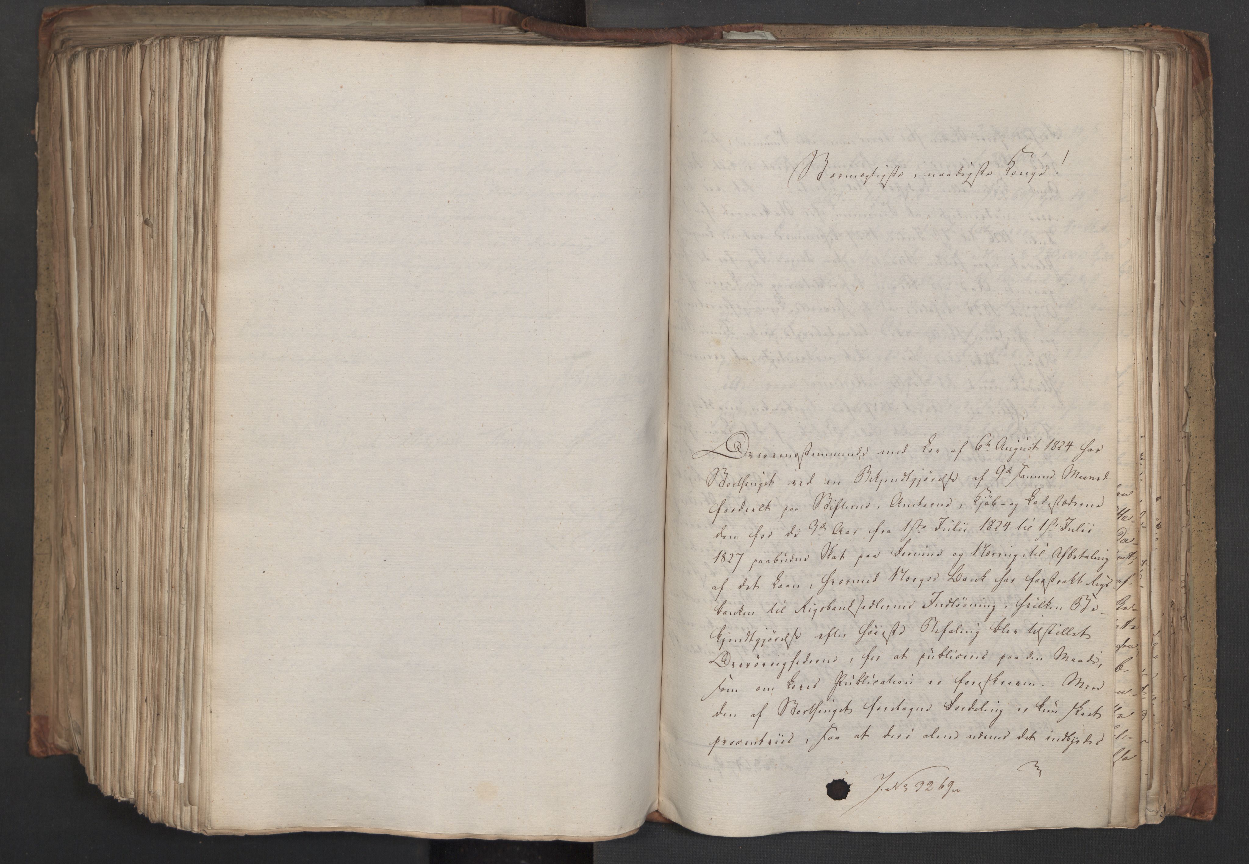 Statsrådsavdelingen i Stockholm, AV/RA-S-1003/D/Da/L0045: Regjeringsinnstillinger nr. 3067-3307, 1826, p. 552