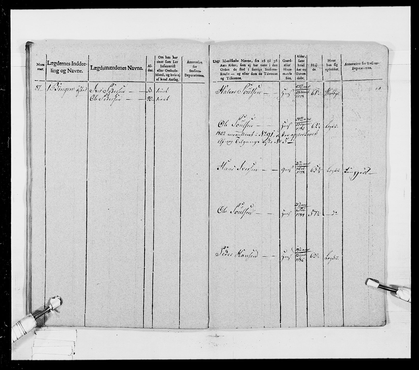 Generalitets- og kommissariatskollegiet, Det kongelige norske kommissariatskollegium, AV/RA-EA-5420/E/Eh/L0023: Norske jegerkorps, 1805, p. 179