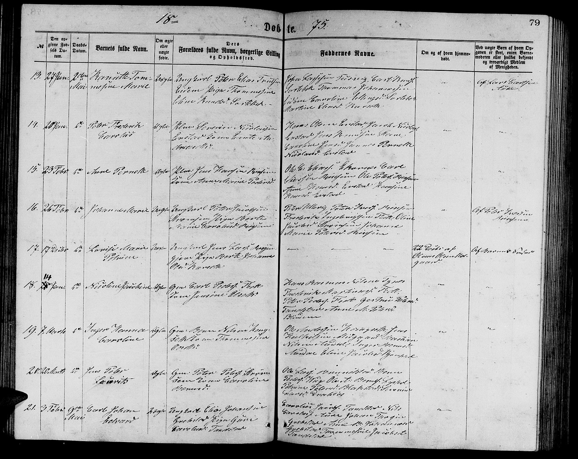 Ministerialprotokoller, klokkerbøker og fødselsregistre - Møre og Romsdal, AV/SAT-A-1454/523/L0338: Parish register (copy) no. 523C01, 1865-1877, p. 79