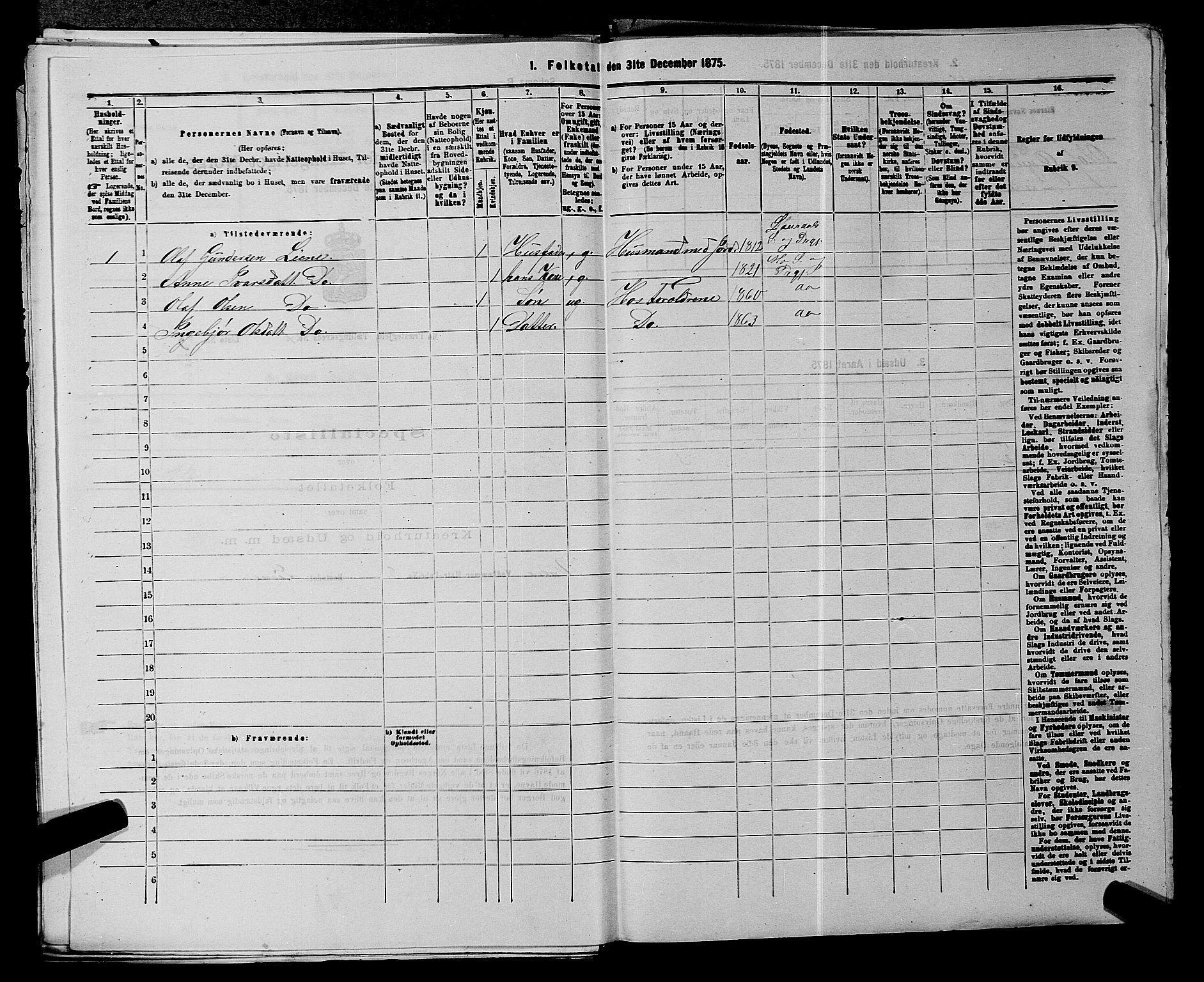 SAKO, 1875 census for 0832P Mo, 1875, p. 113