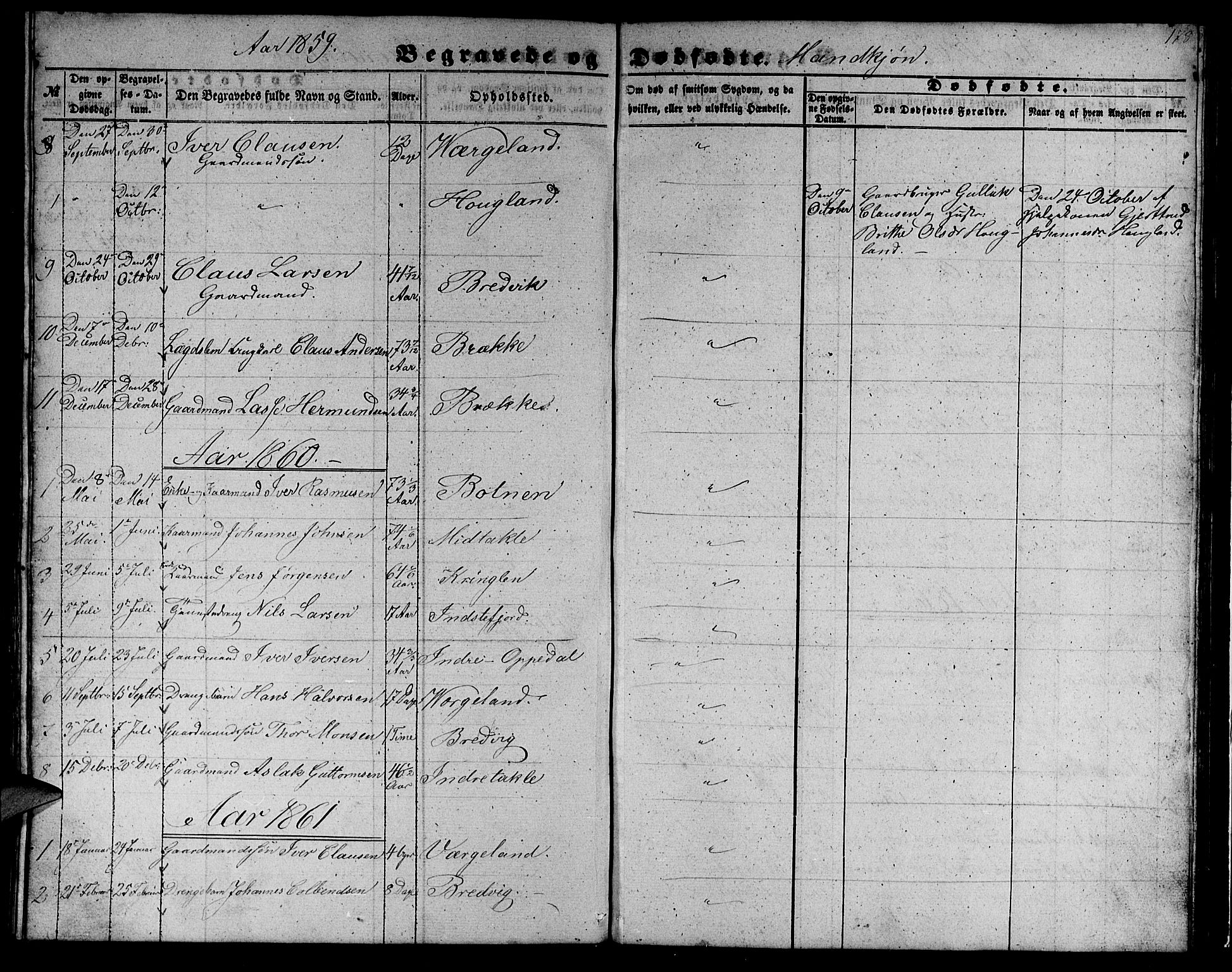 Gulen sokneprestembete, AV/SAB-A-80201/H/Hab/Habc/L0001: Parish register (copy) no. C 1, 1853-1880, p. 178