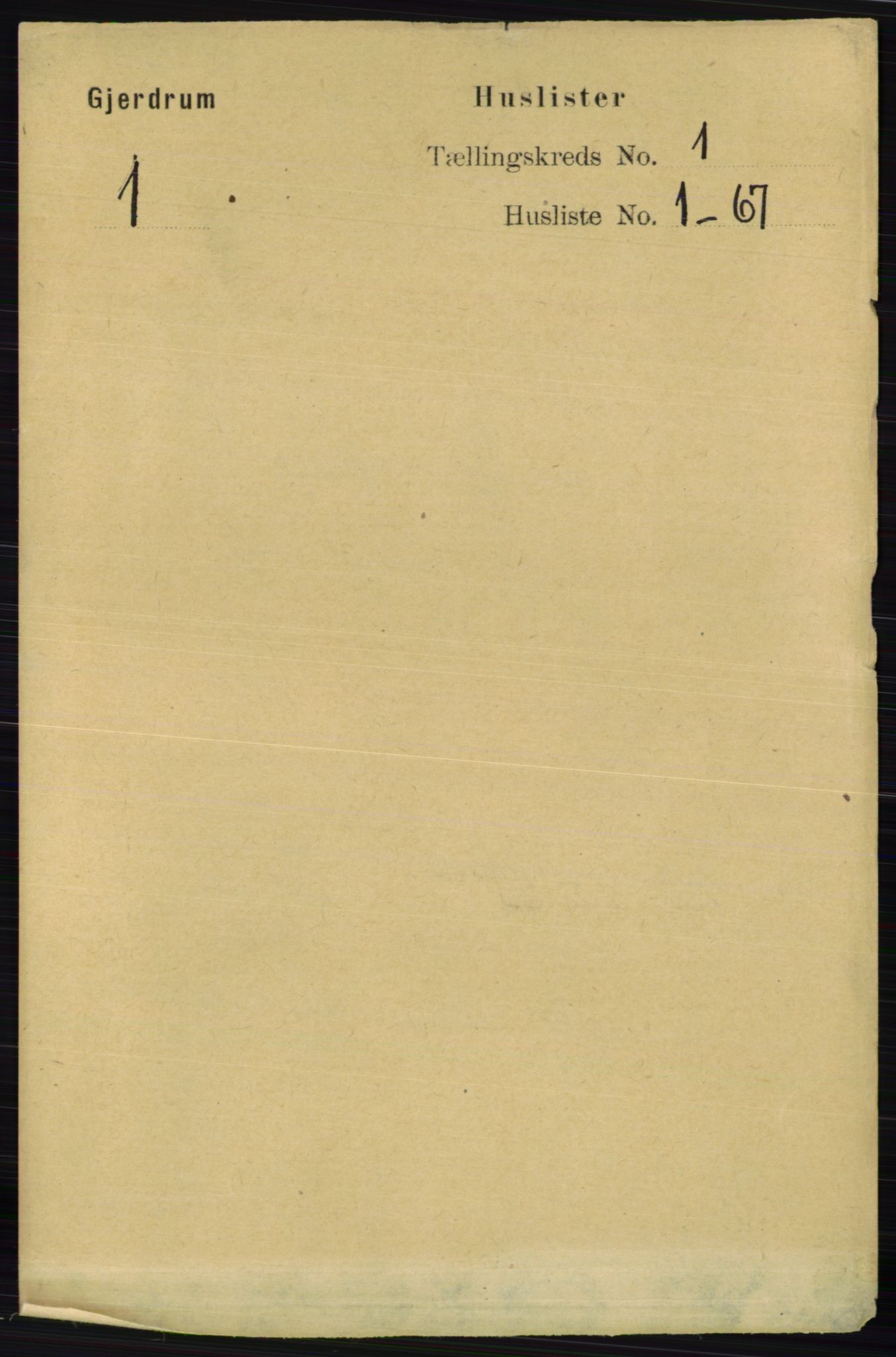 RA, 1891 census for 0234 Gjerdrum, 1891, p. 17