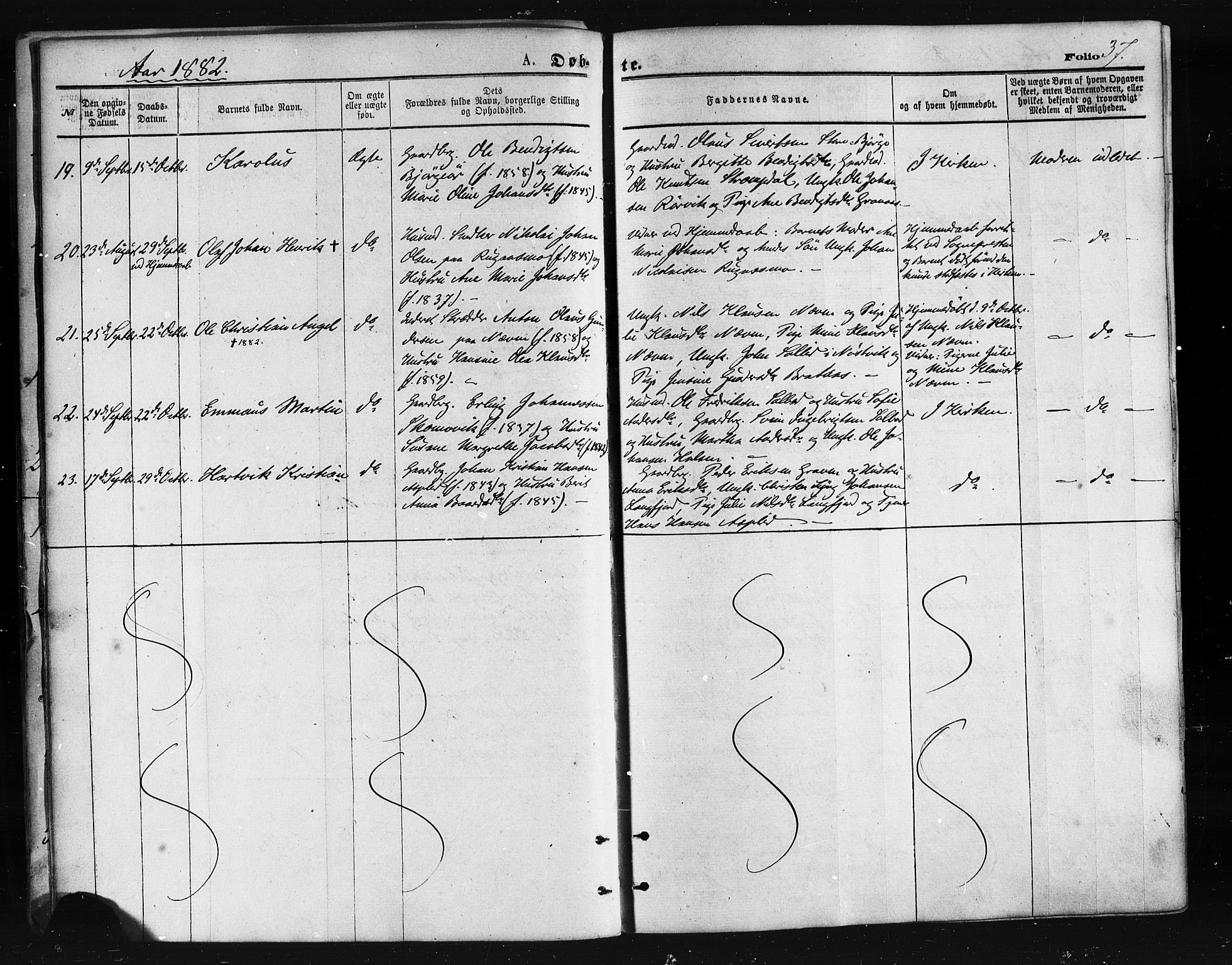 Ministerialprotokoller, klokkerbøker og fødselsregistre - Nordland, AV/SAT-A-1459/814/L0225: Parish register (official) no. 814A06, 1875-1885, p. 37