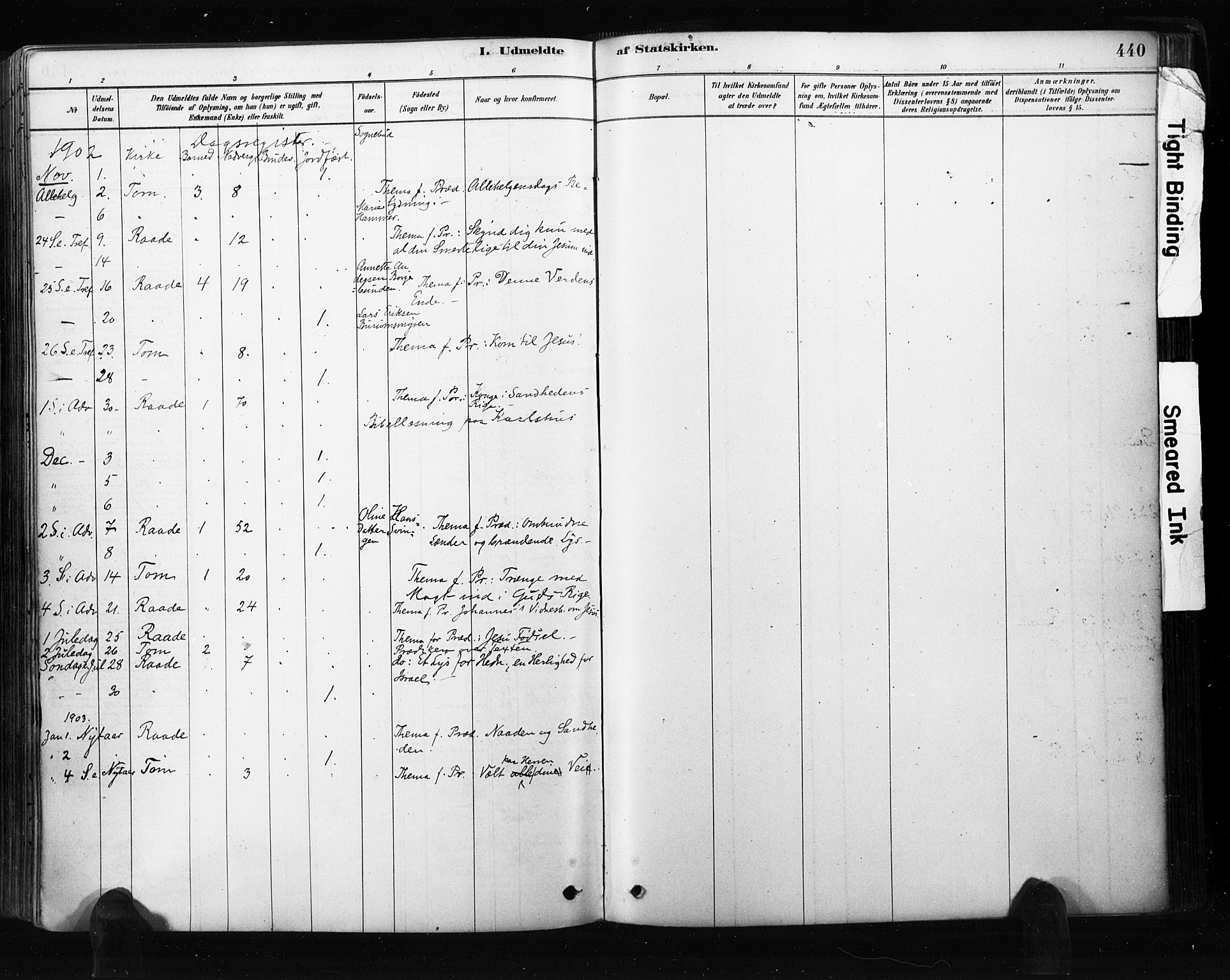 Råde prestekontor kirkebøker, SAO/A-2009/F/Fa/L0007: Parish register (official) no. 7, 1878-1902, p. 440