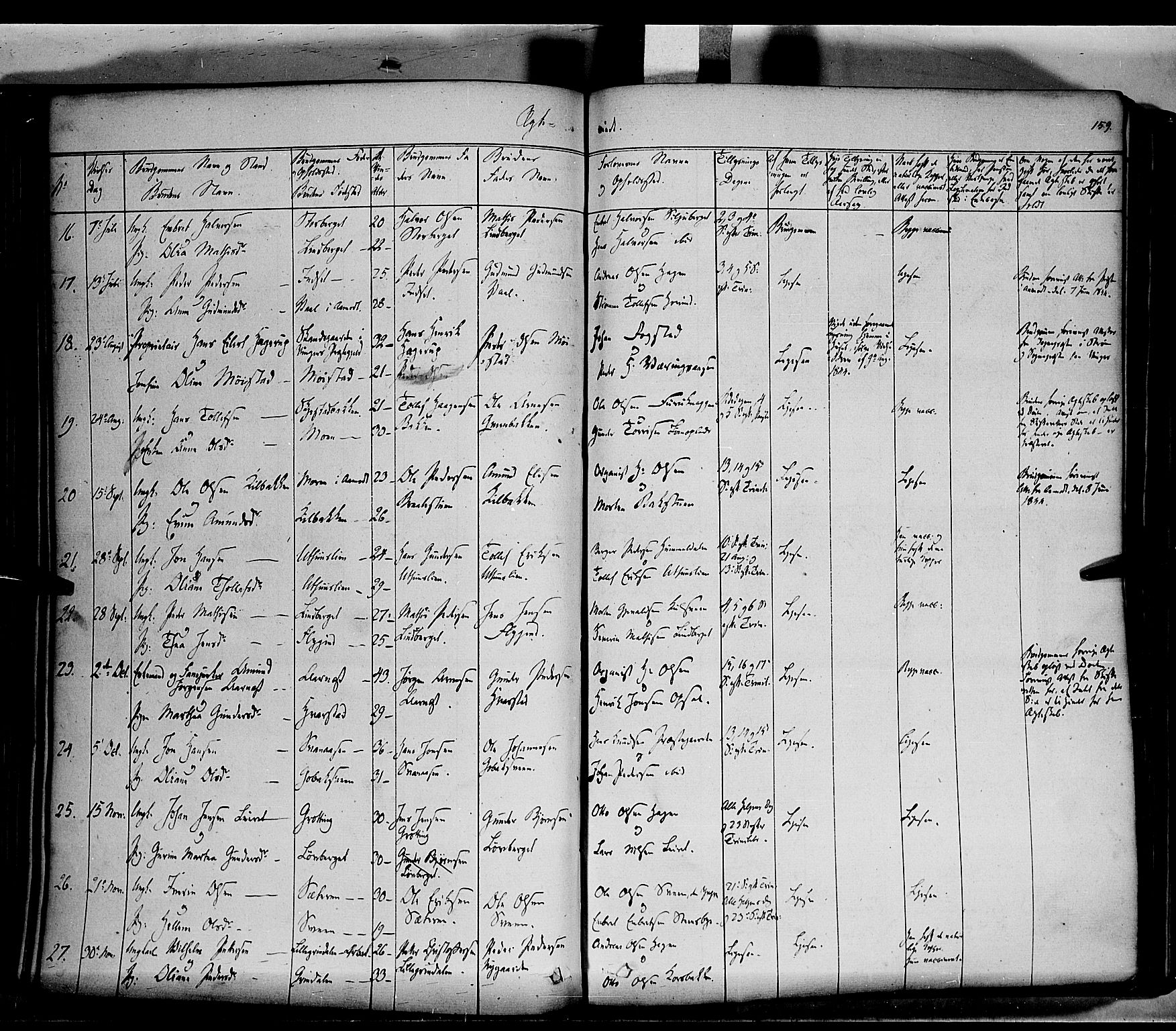 Elverum prestekontor, AV/SAH-PREST-044/H/Ha/Haa/L0009: Parish register (official) no. 9, 1843-1856, p. 159