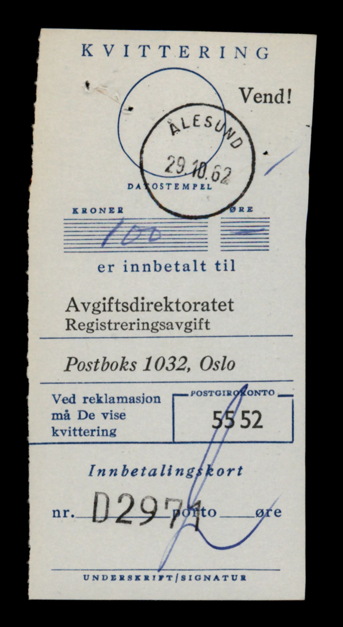 Møre og Romsdal vegkontor - Ålesund trafikkstasjon, SAT/A-4099/F/Fe/L0012: Registreringskort for kjøretøy T 1290 - T 1450, 1927-1998, p. 1412